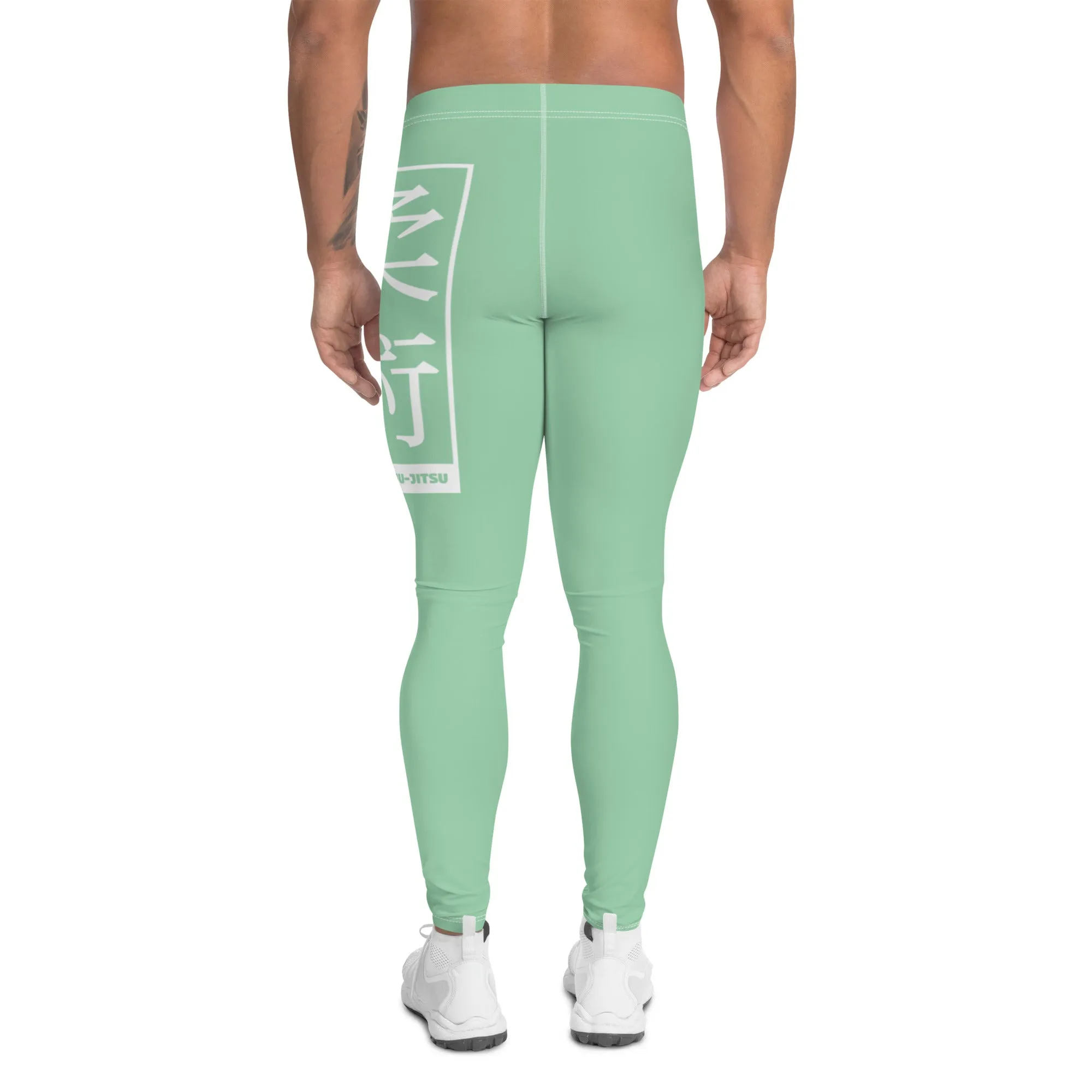 Men's Athletic Workout Leggings For Jiu Jitsu 010 - Vista Blue