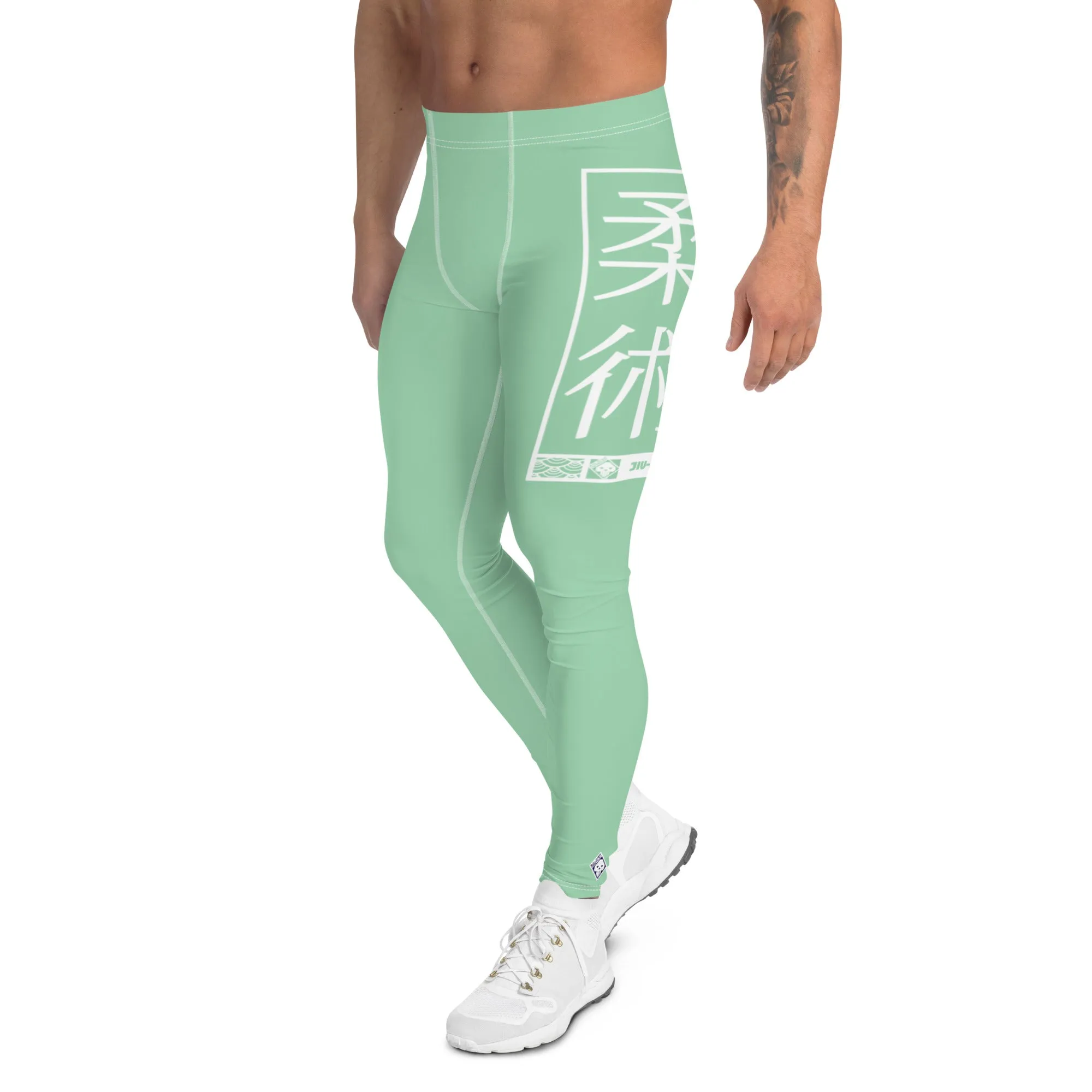 Men's Athletic Workout Leggings For Jiu Jitsu 010 - Vista Blue