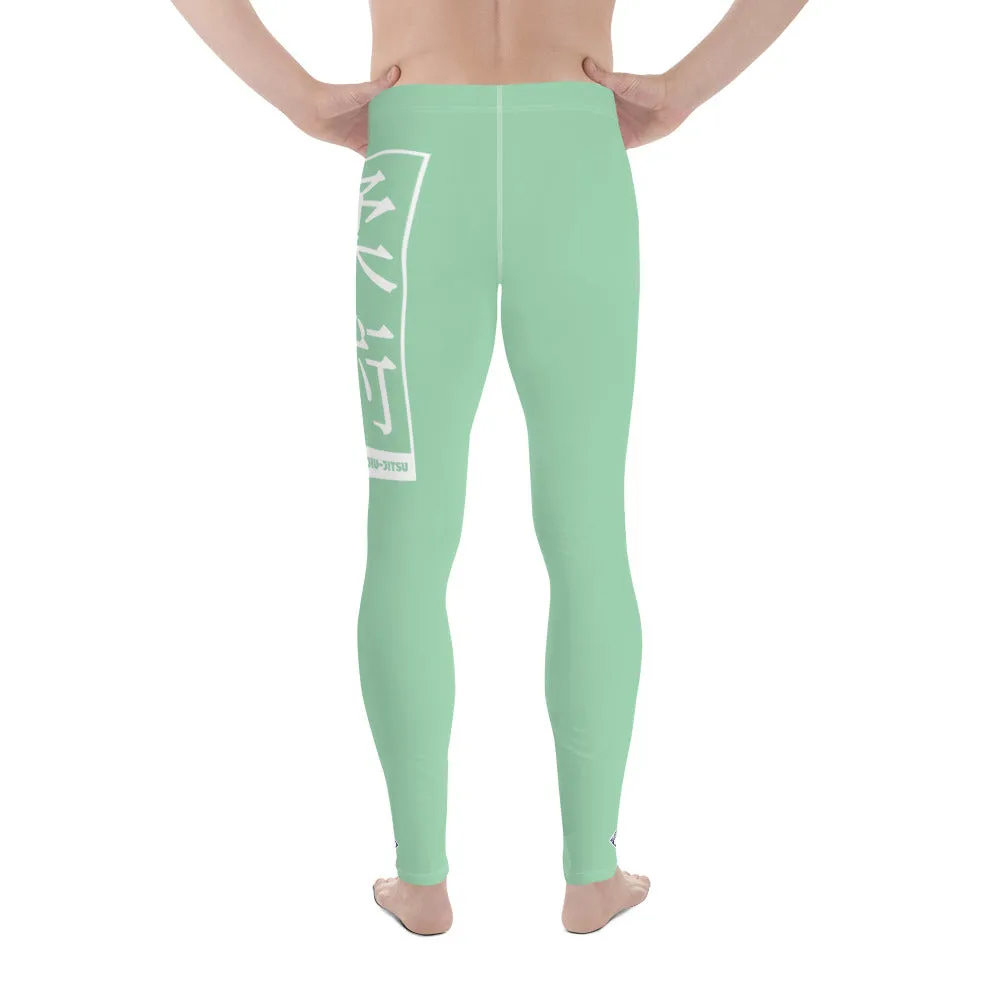 Men's Athletic Workout Leggings For Jiu Jitsu 010 - Vista Blue