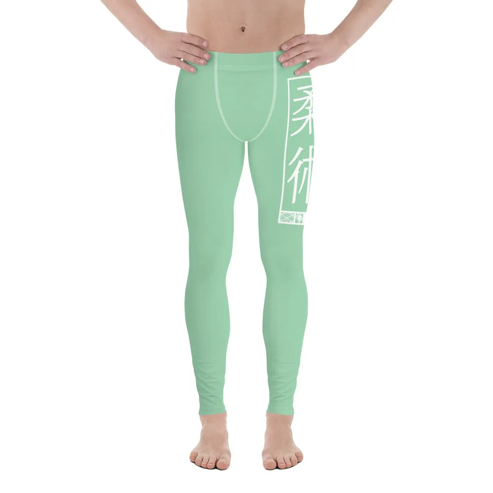 Men's Athletic Workout Leggings For Jiu Jitsu 010 - Vista Blue