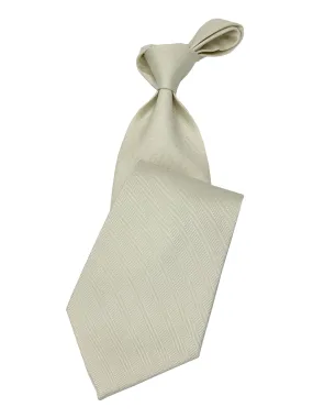 Men's cream Necktie #2 - Solid Ties-Wedding-Prom-Silk Ties