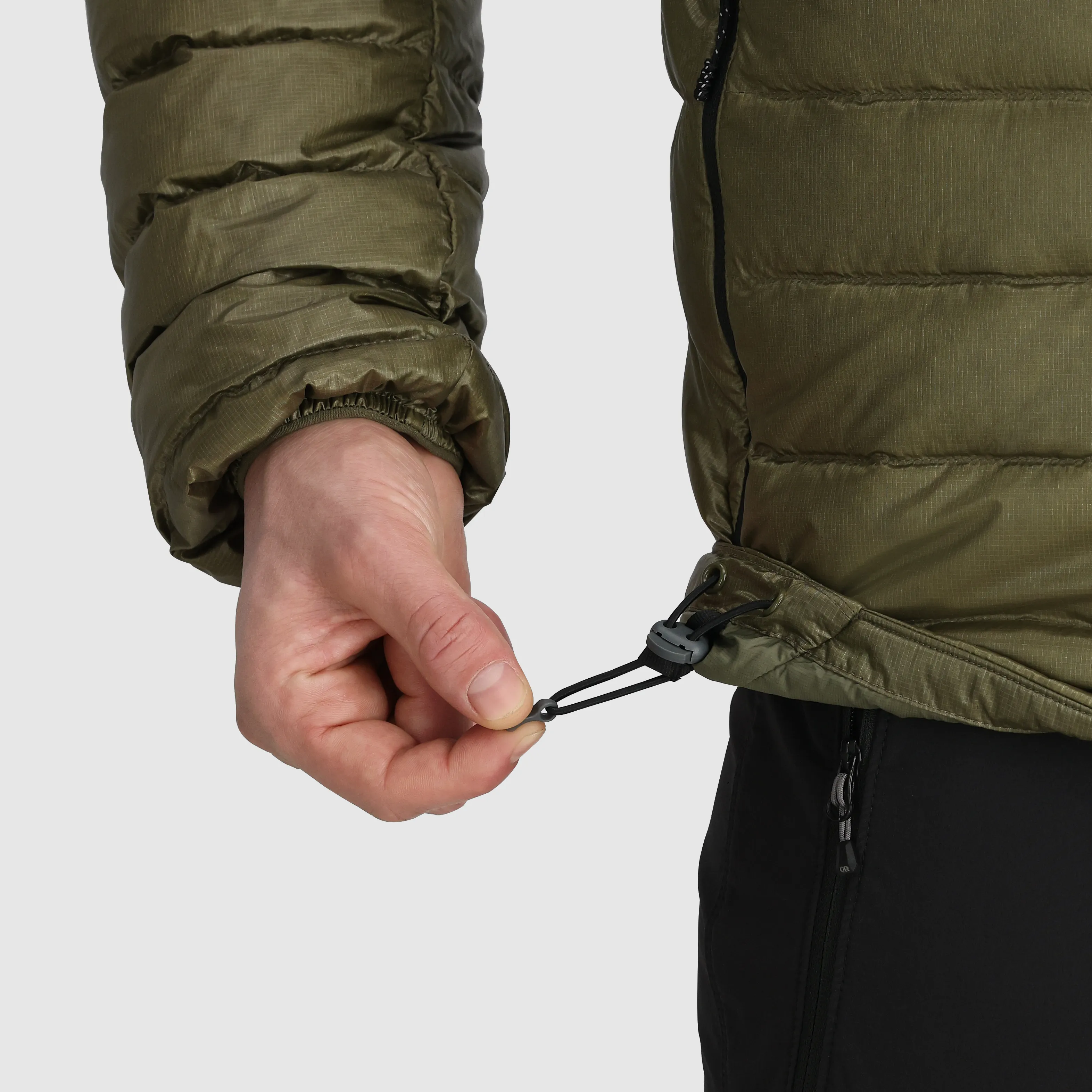 Mens Premium Lightweight Helium Down Insulated Hoodie Jacket
