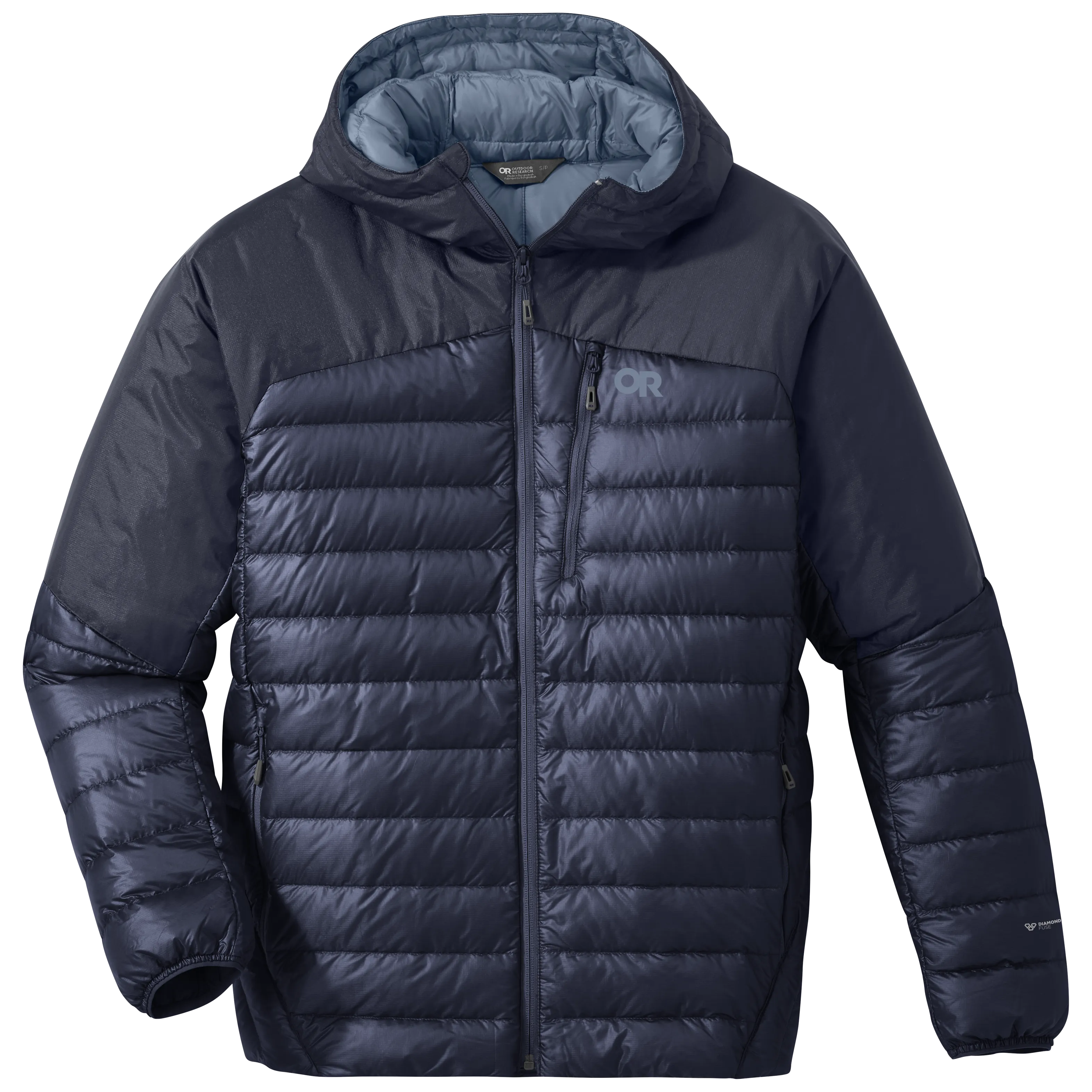 Mens Premium Lightweight Helium Down Insulated Hoodie Jacket