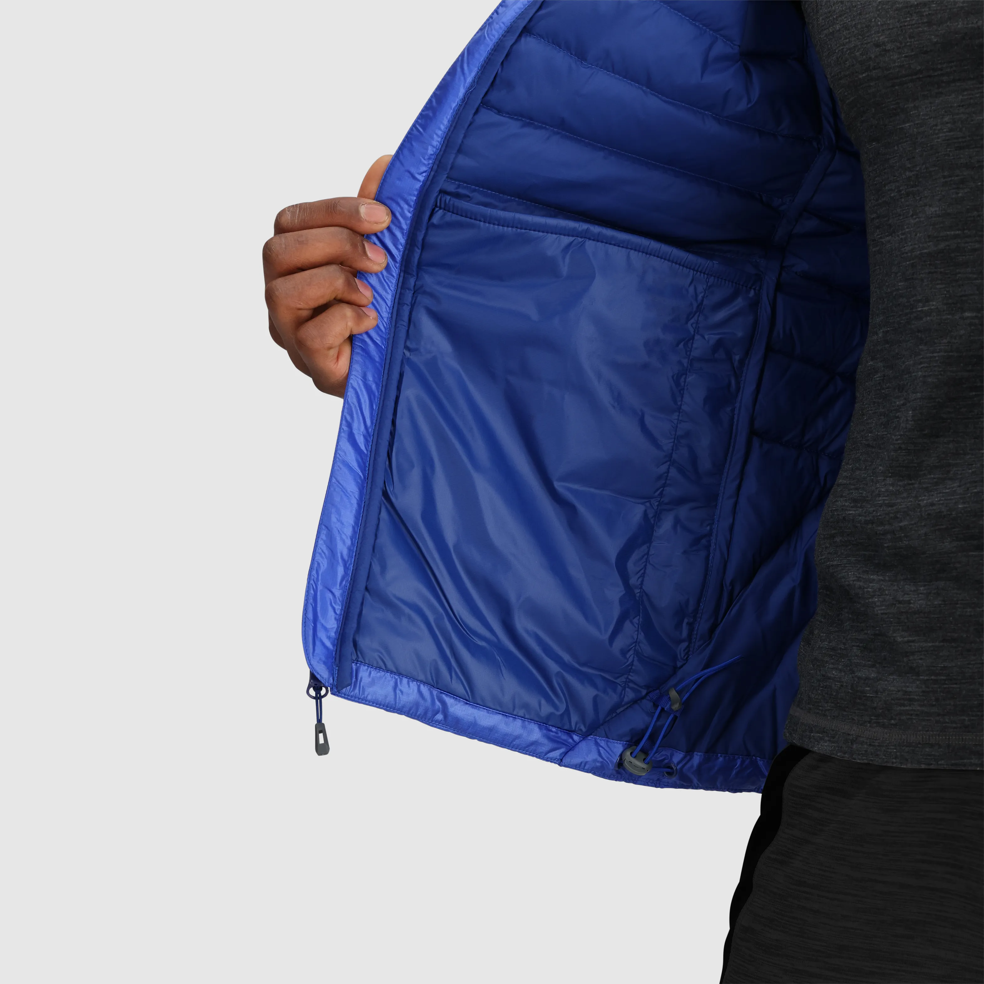 Mens Premium Lightweight Helium Down Insulated Hoodie Jacket
