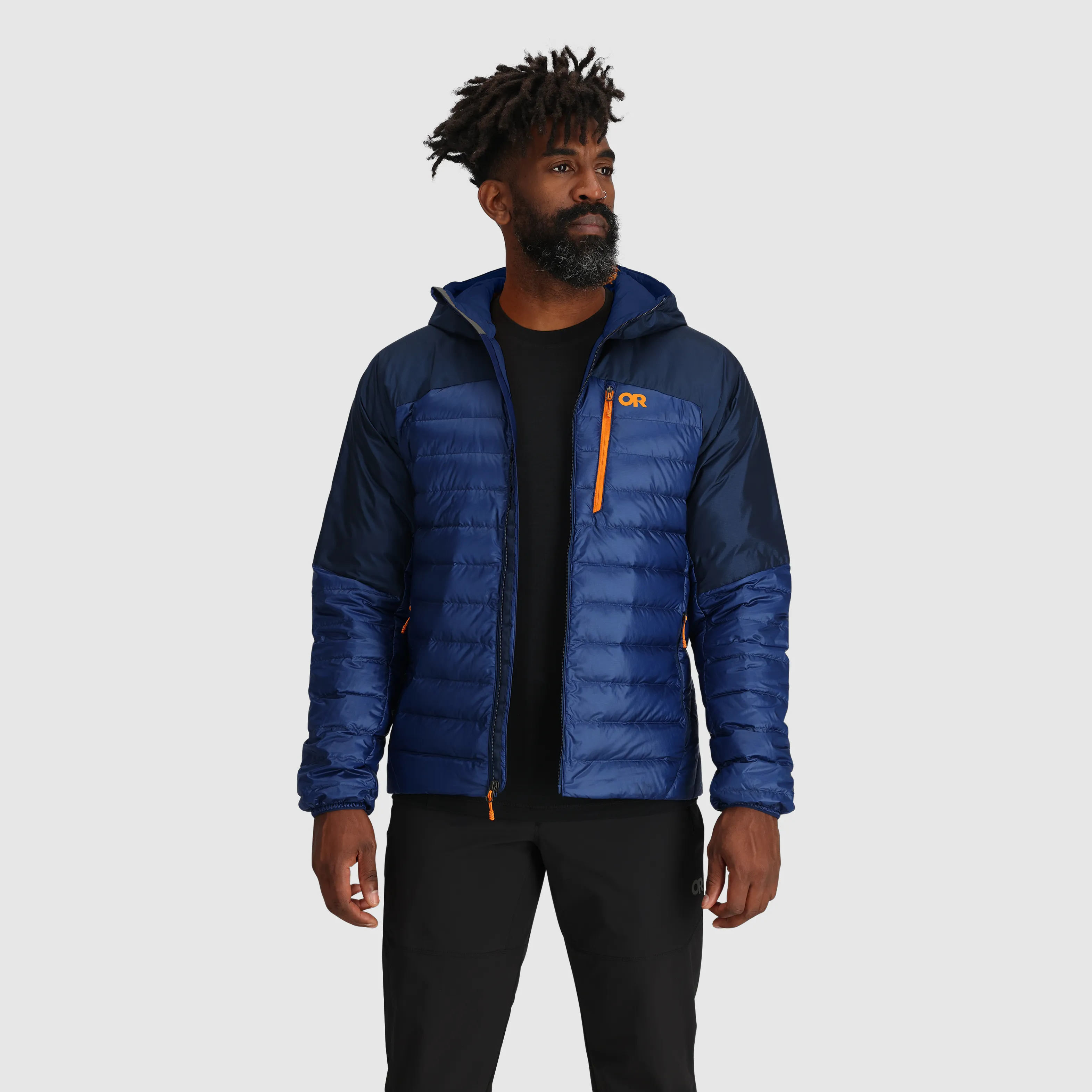 Mens Premium Lightweight Helium Down Insulated Hoodie Jacket
