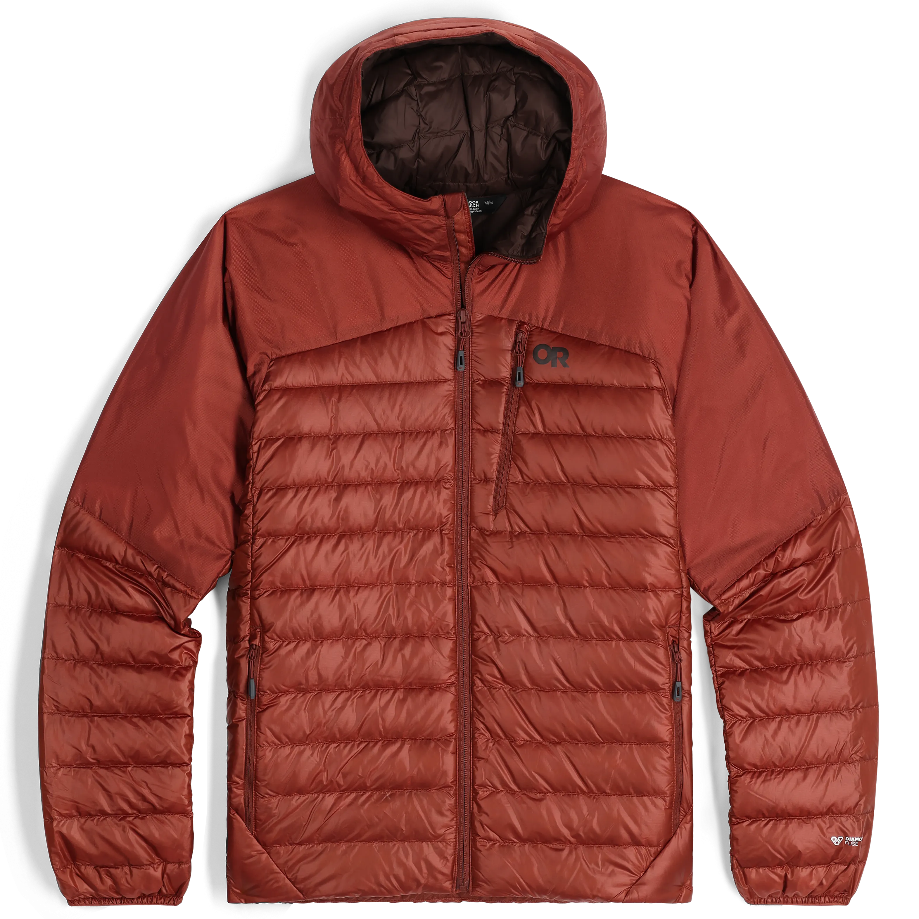 Mens Premium Lightweight Helium Down Insulated Hoodie Jacket