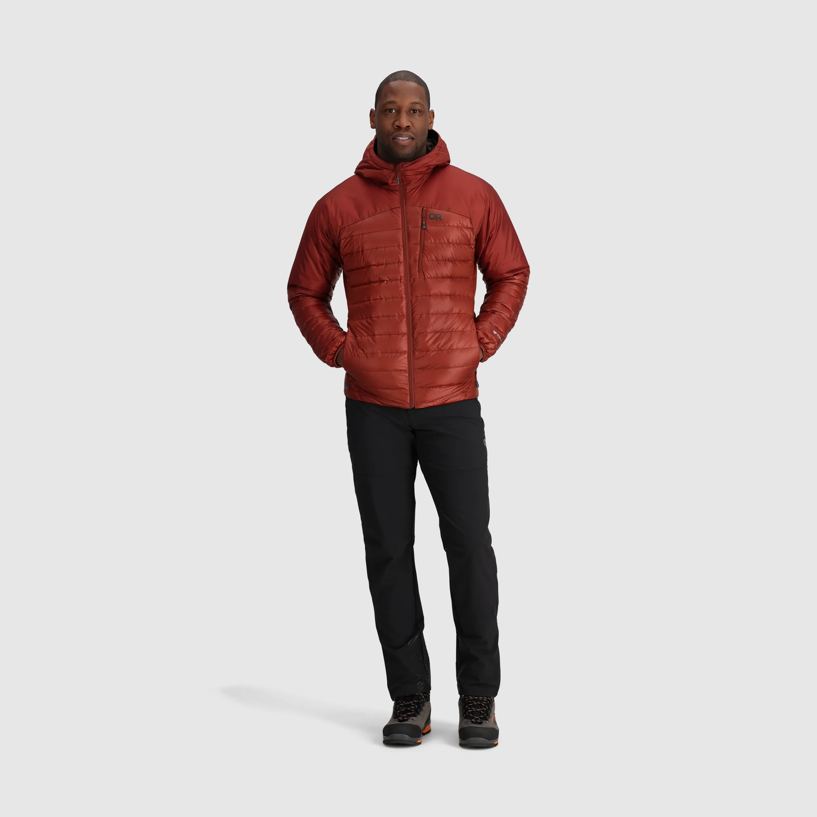 Mens Premium Lightweight Helium Down Insulated Hoodie Jacket