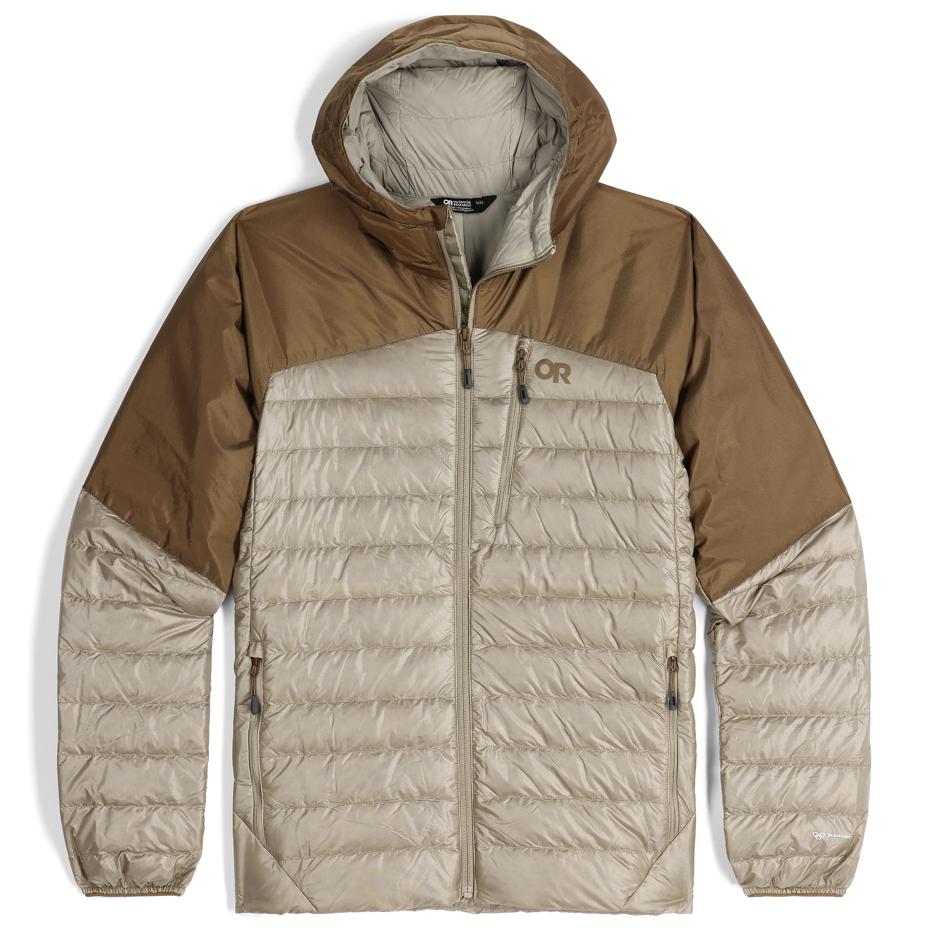 Mens Premium Lightweight Helium Down Insulated Hoodie Jacket