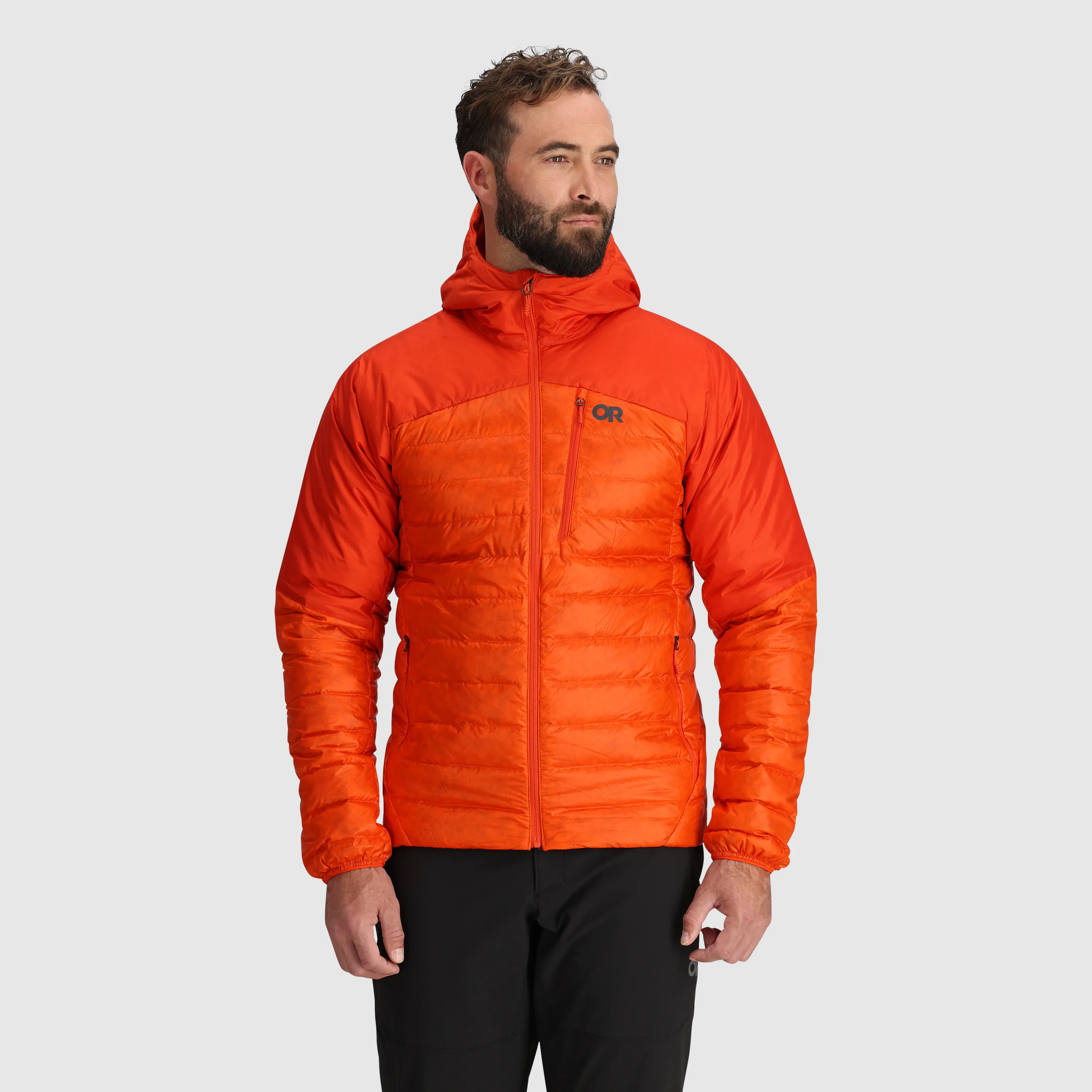 Mens Premium Lightweight Helium Down Insulated Hoodie Jacket