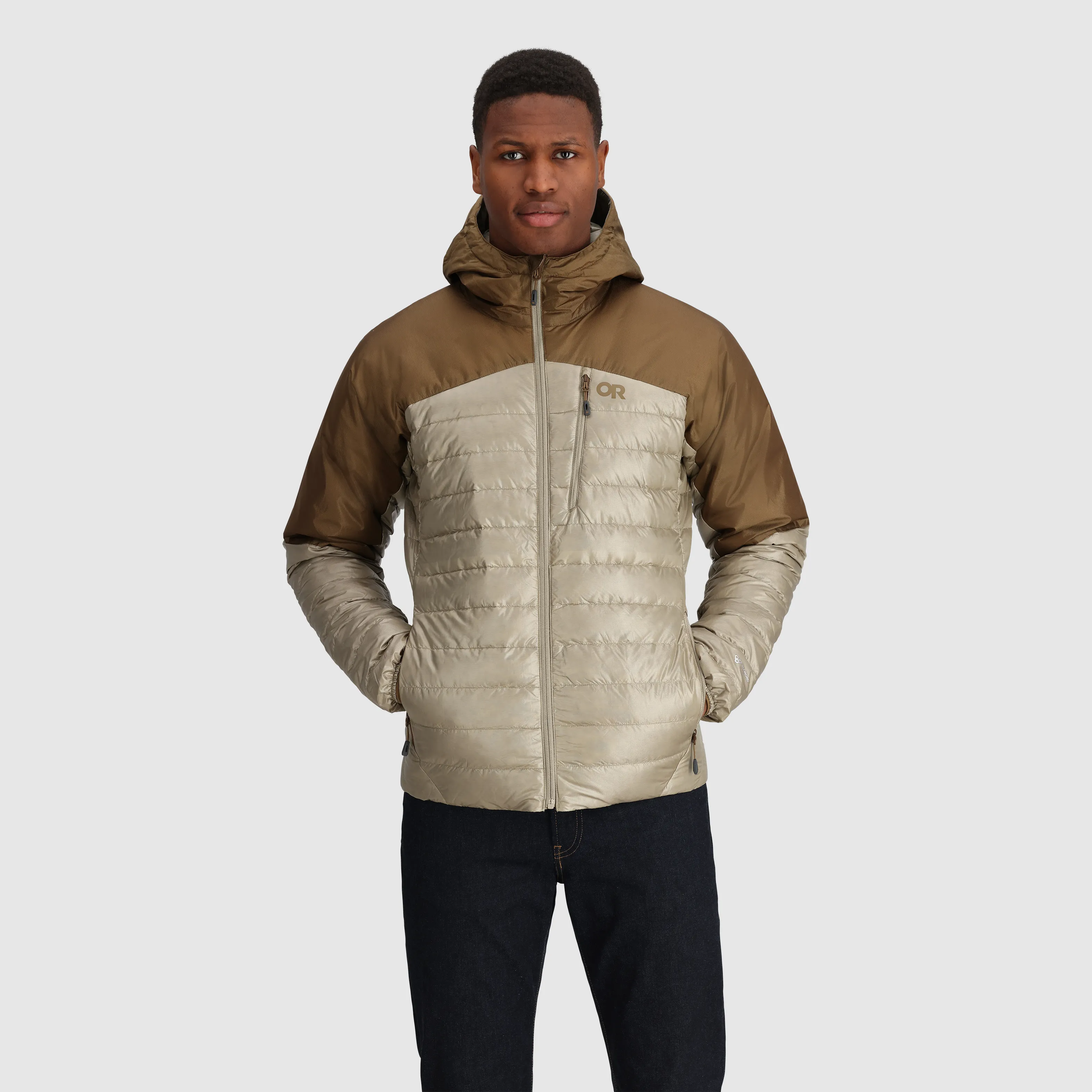 Mens Premium Lightweight Helium Down Insulated Hoodie Jacket