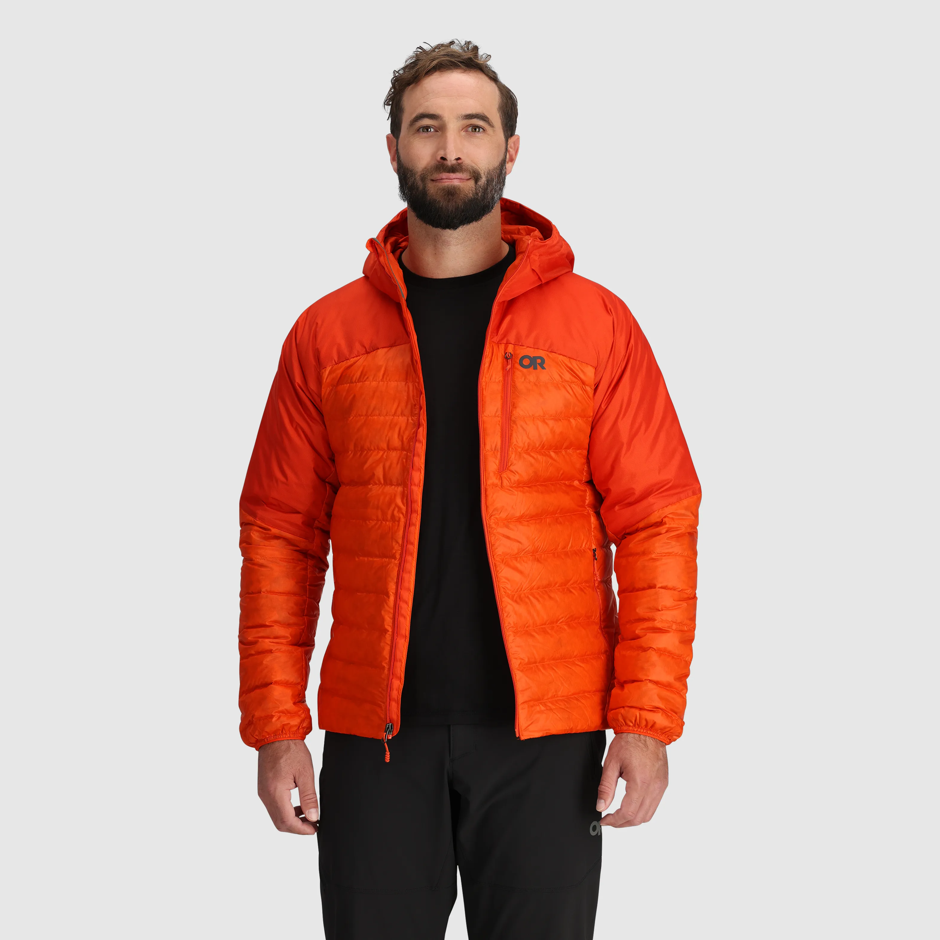 Mens Premium Lightweight Helium Down Insulated Hoodie Jacket