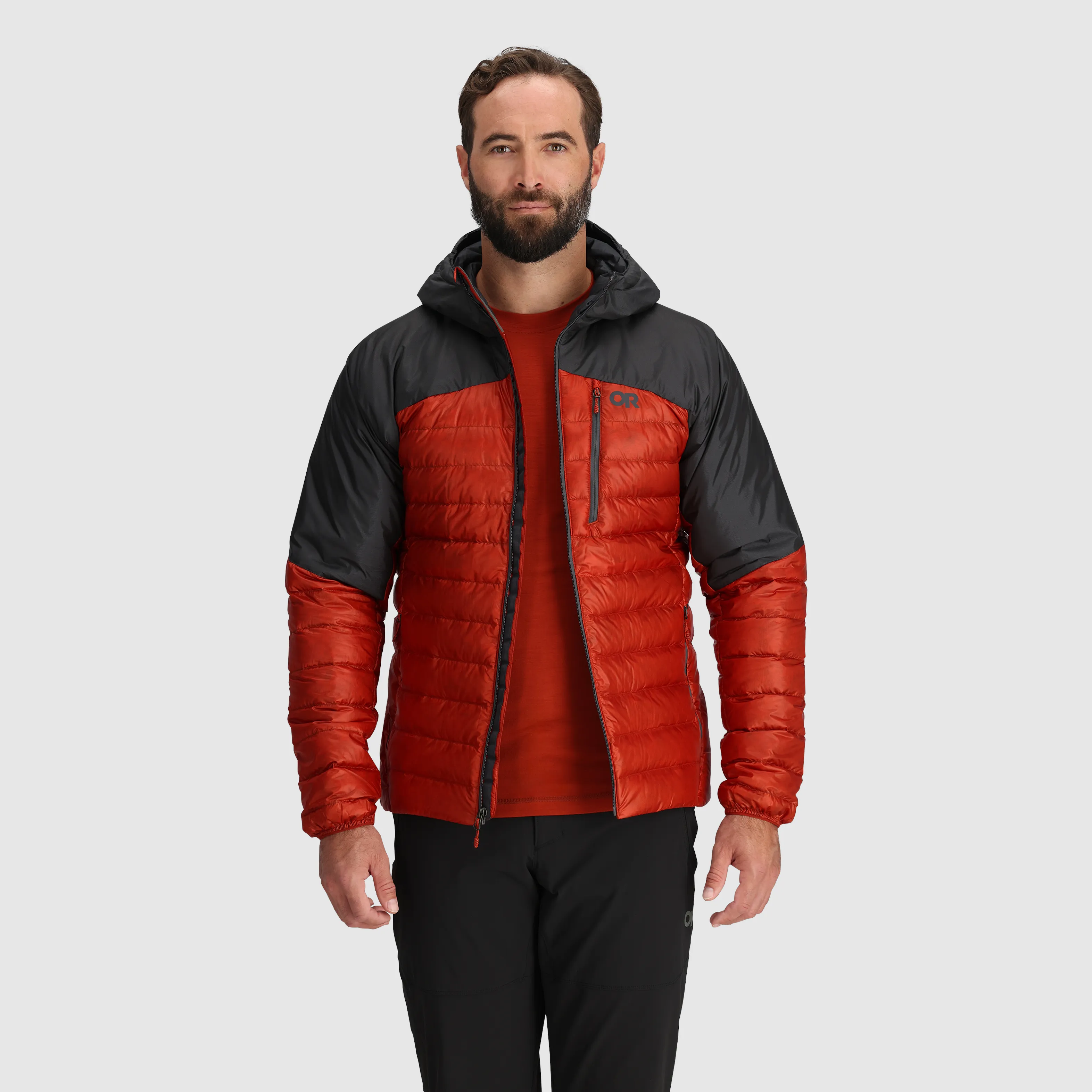 Mens Premium Lightweight Helium Down Insulated Hoodie Jacket