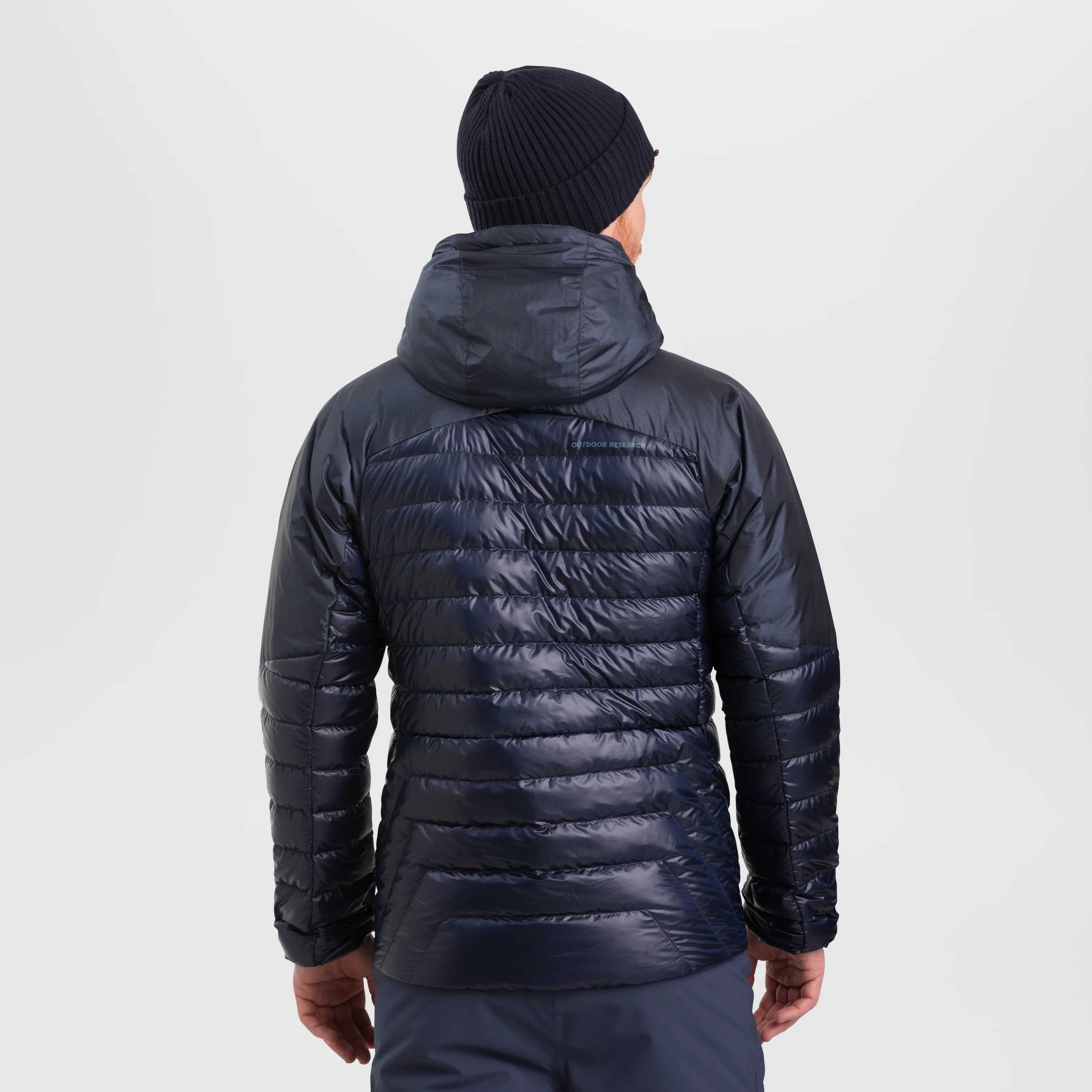Mens Premium Lightweight Helium Down Insulated Hoodie Jacket