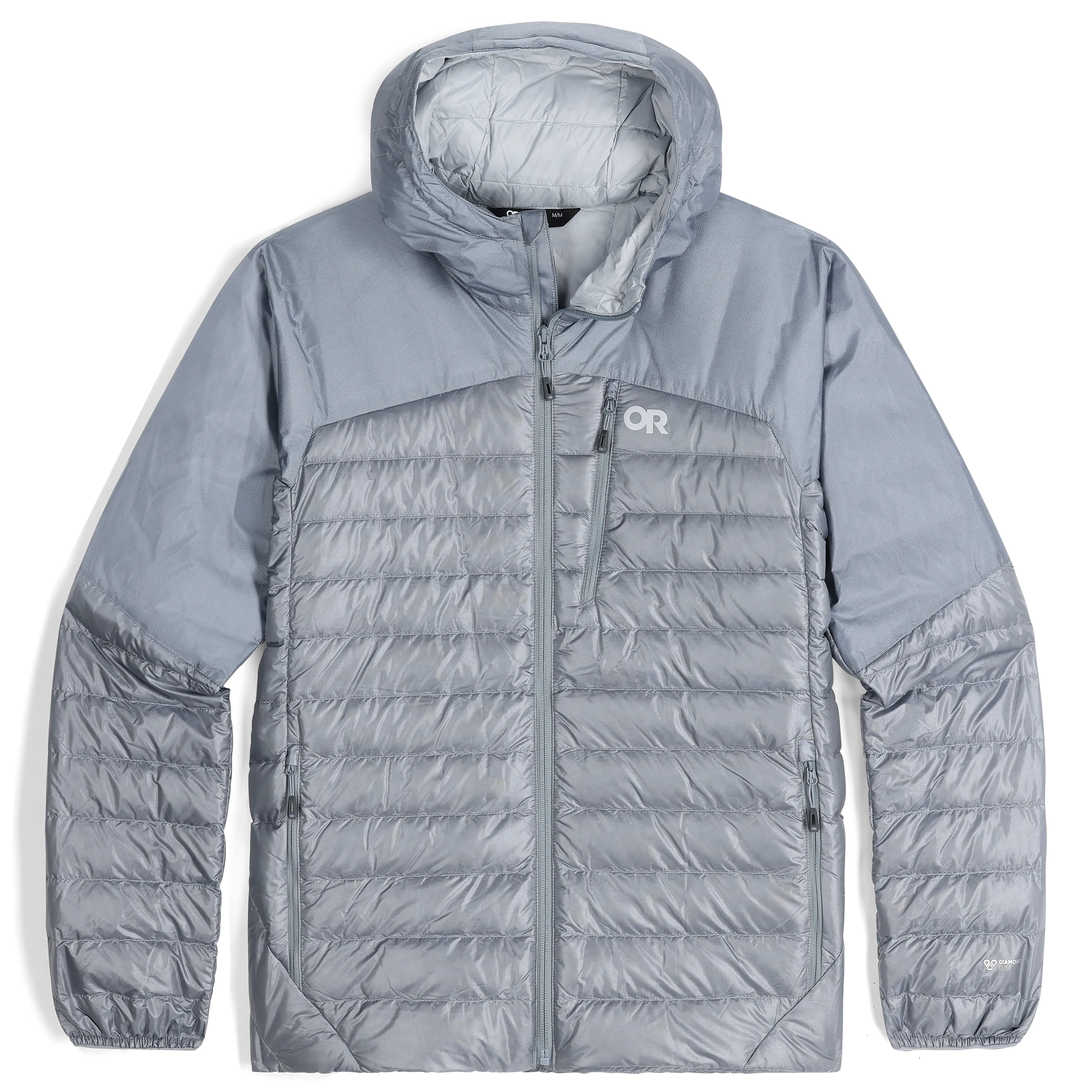 Mens Premium Lightweight Helium Down Insulated Hoodie Jacket