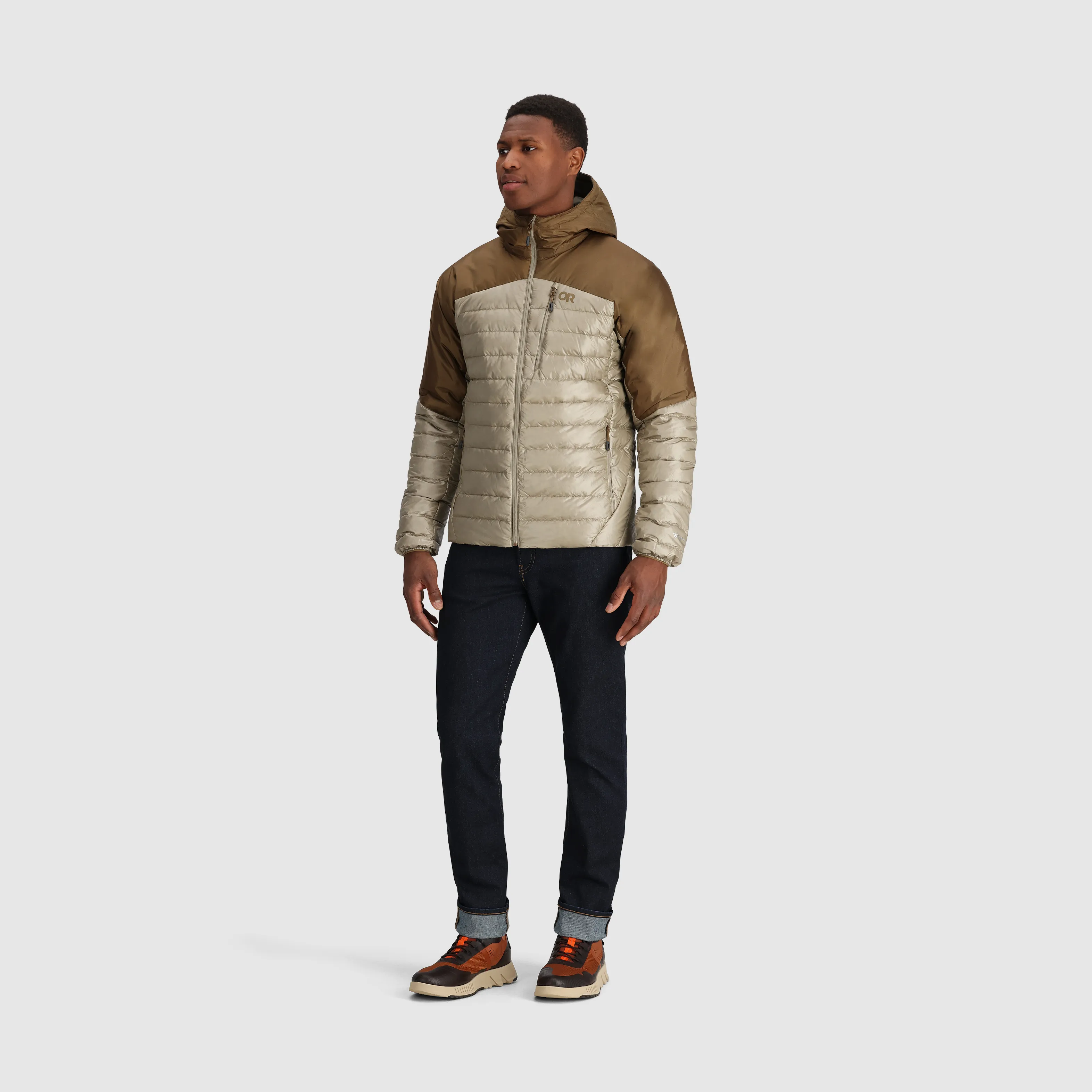 Mens Premium Lightweight Helium Down Insulated Hoodie Jacket