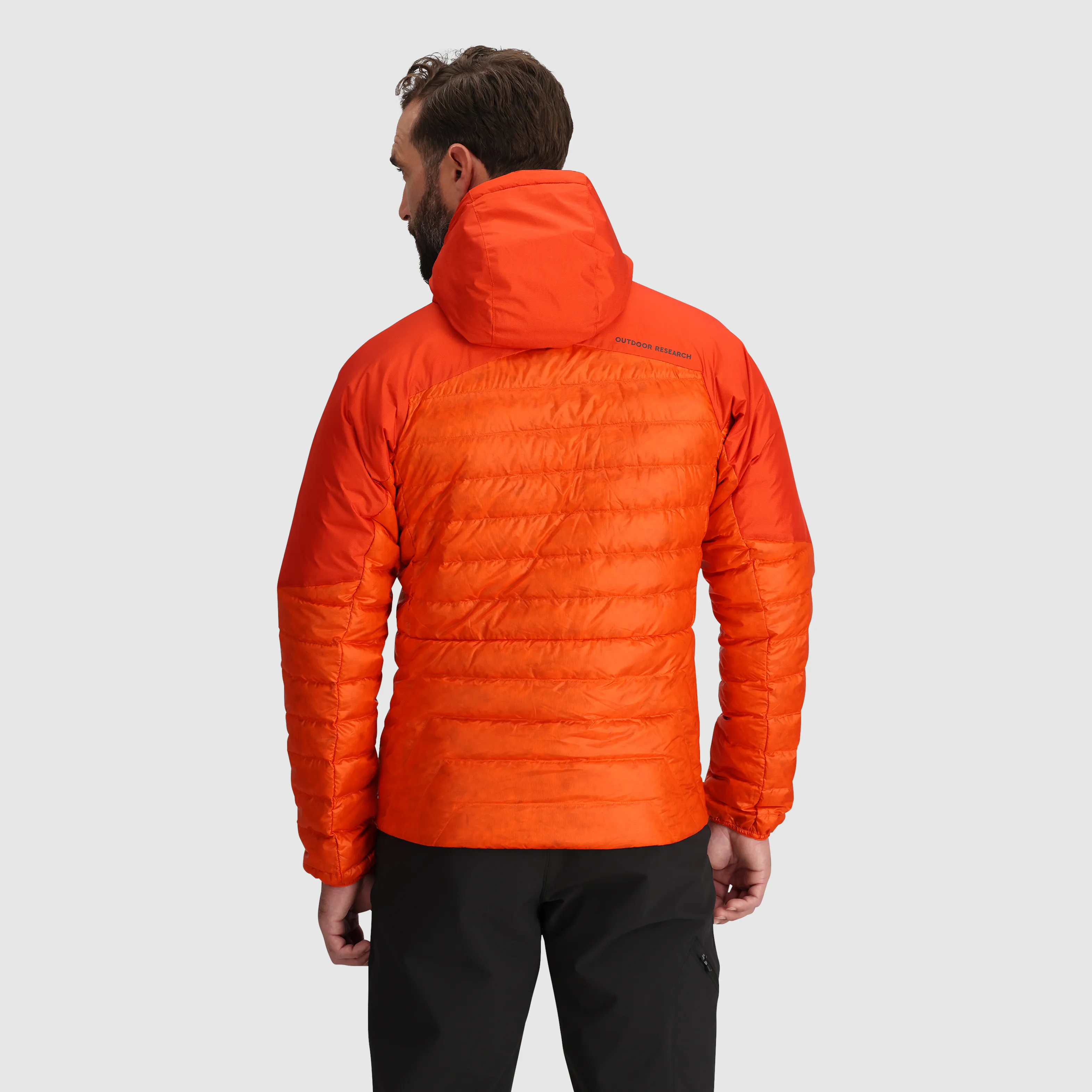 Mens Premium Lightweight Helium Down Insulated Hoodie Jacket