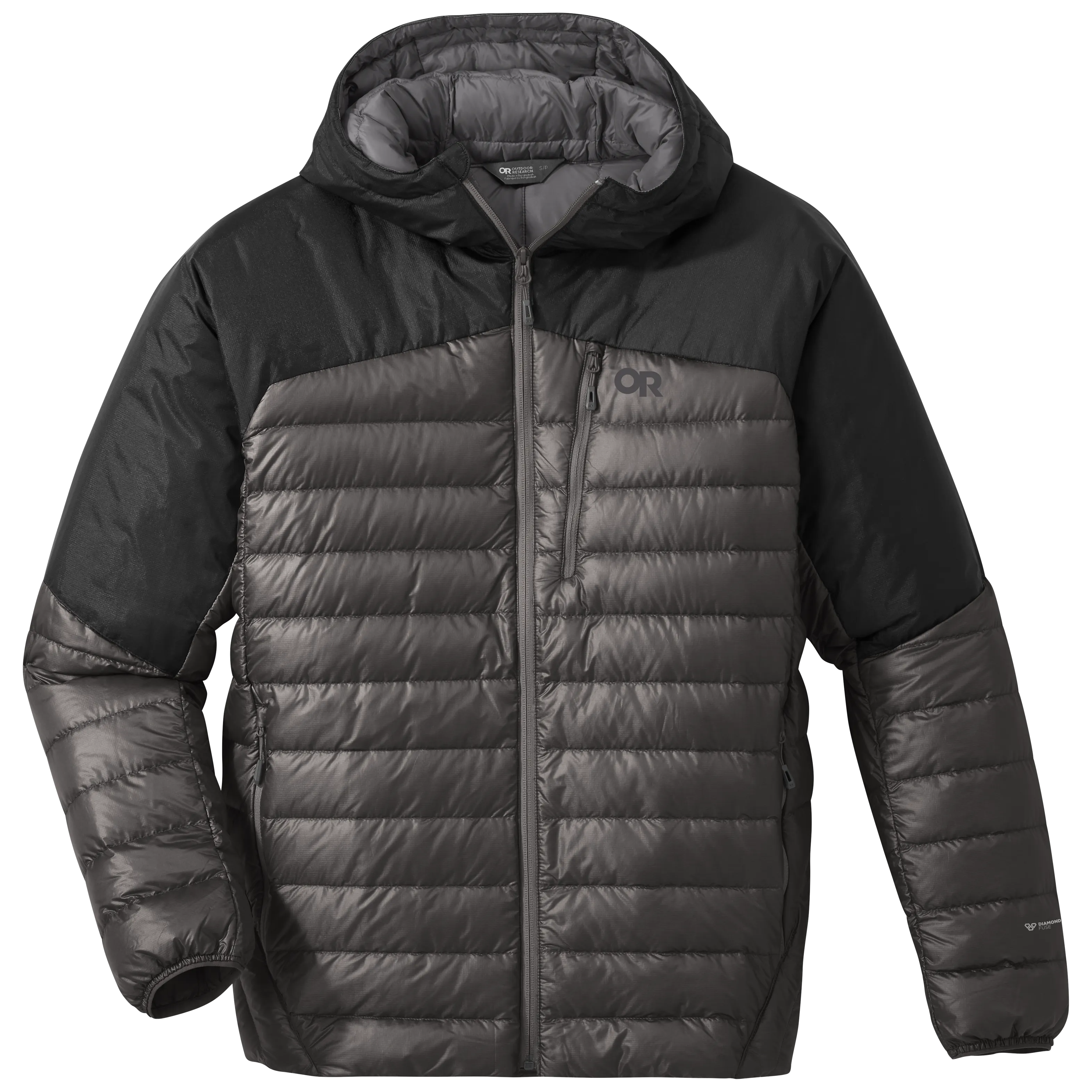 Mens Premium Lightweight Helium Down Insulated Hoodie Jacket