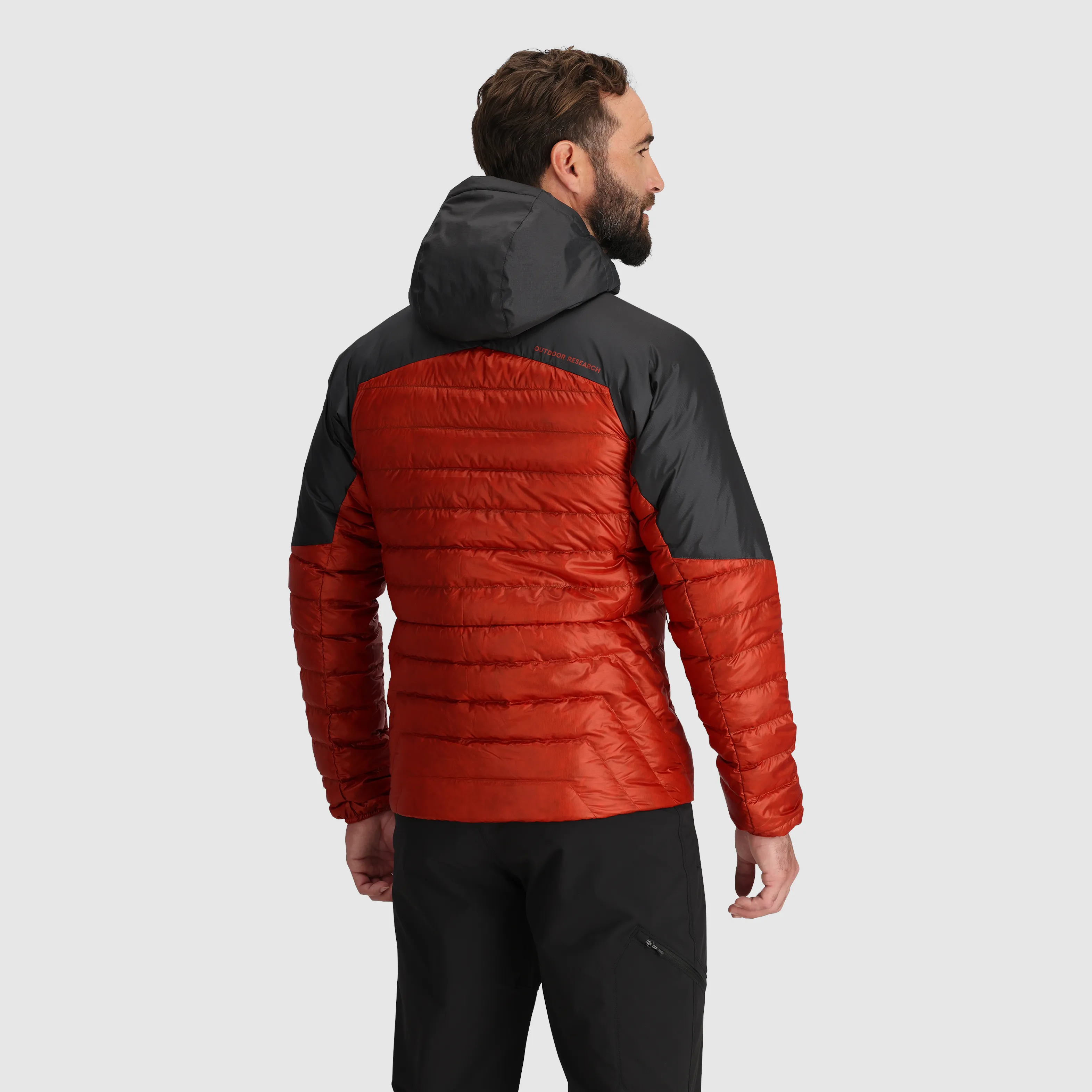 Mens Premium Lightweight Helium Down Insulated Hoodie Jacket