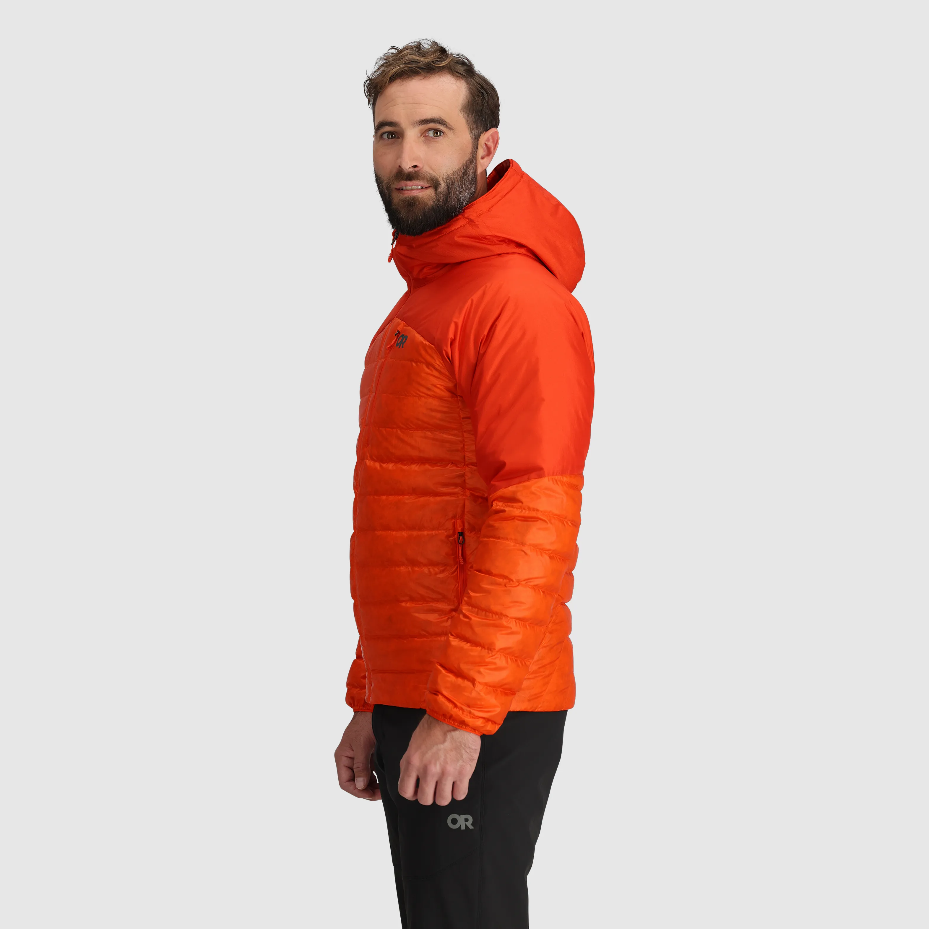 Mens Premium Lightweight Helium Down Insulated Hoodie Jacket