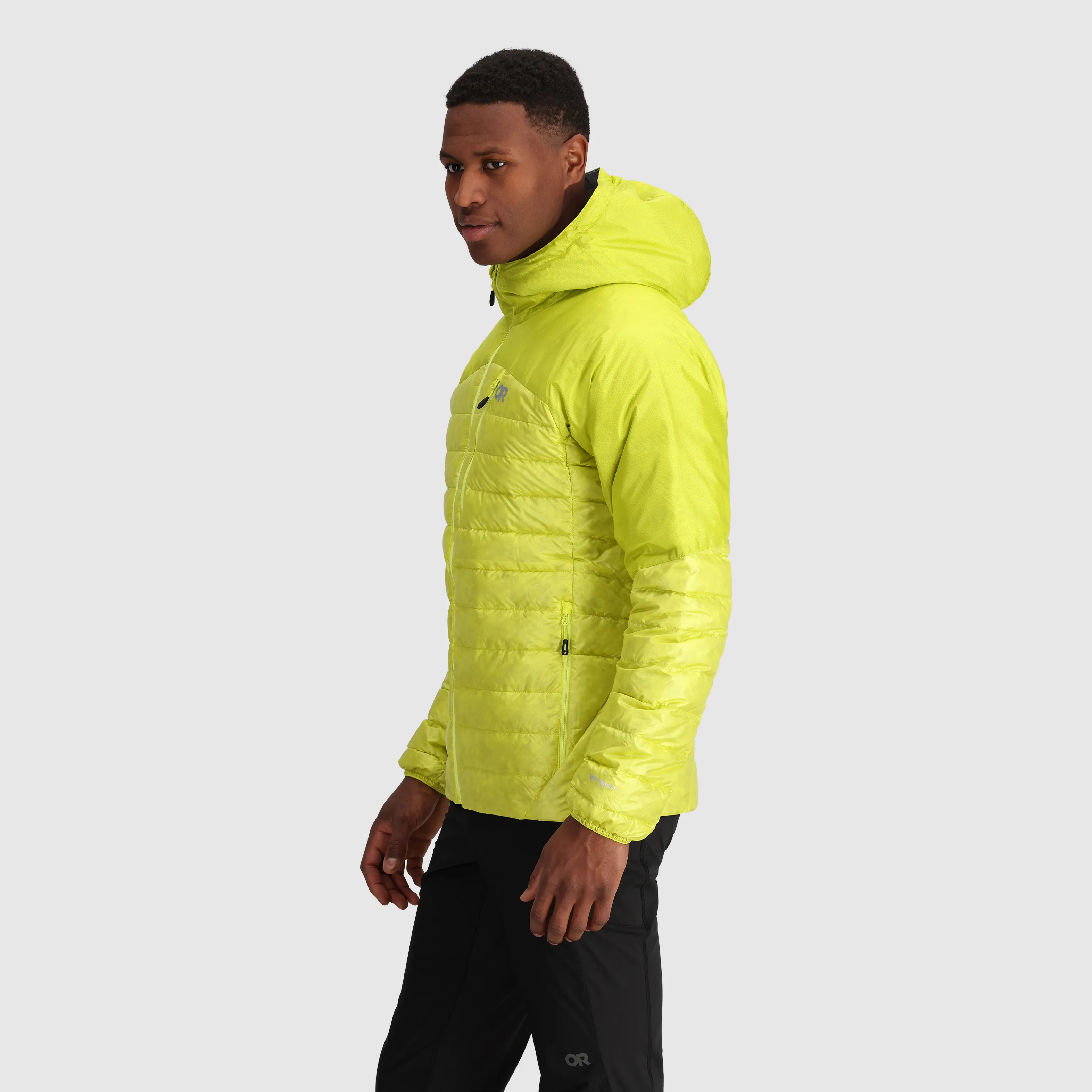 Mens Premium Lightweight Helium Down Insulated Hoodie Jacket