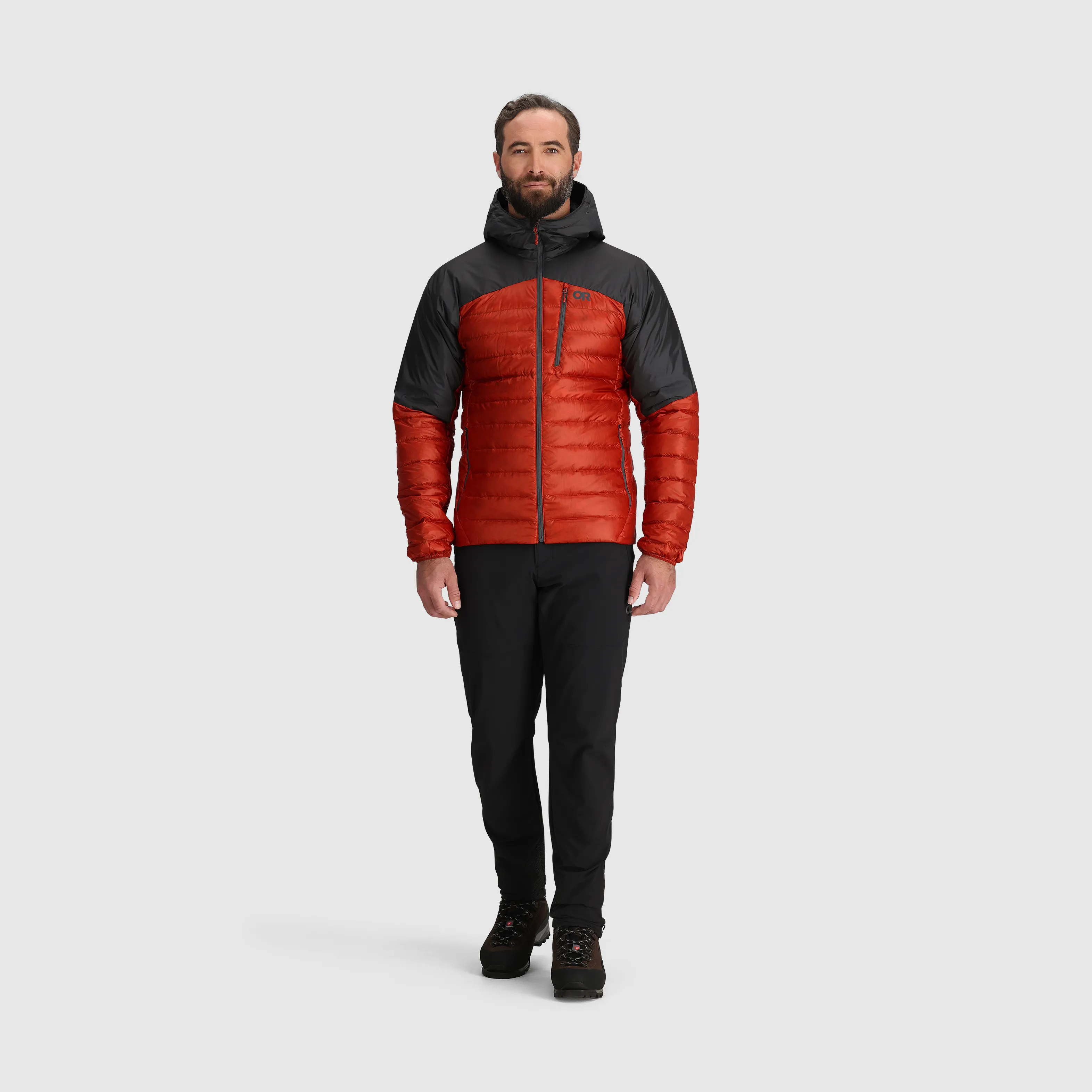Mens Premium Lightweight Helium Down Insulated Hoodie Jacket