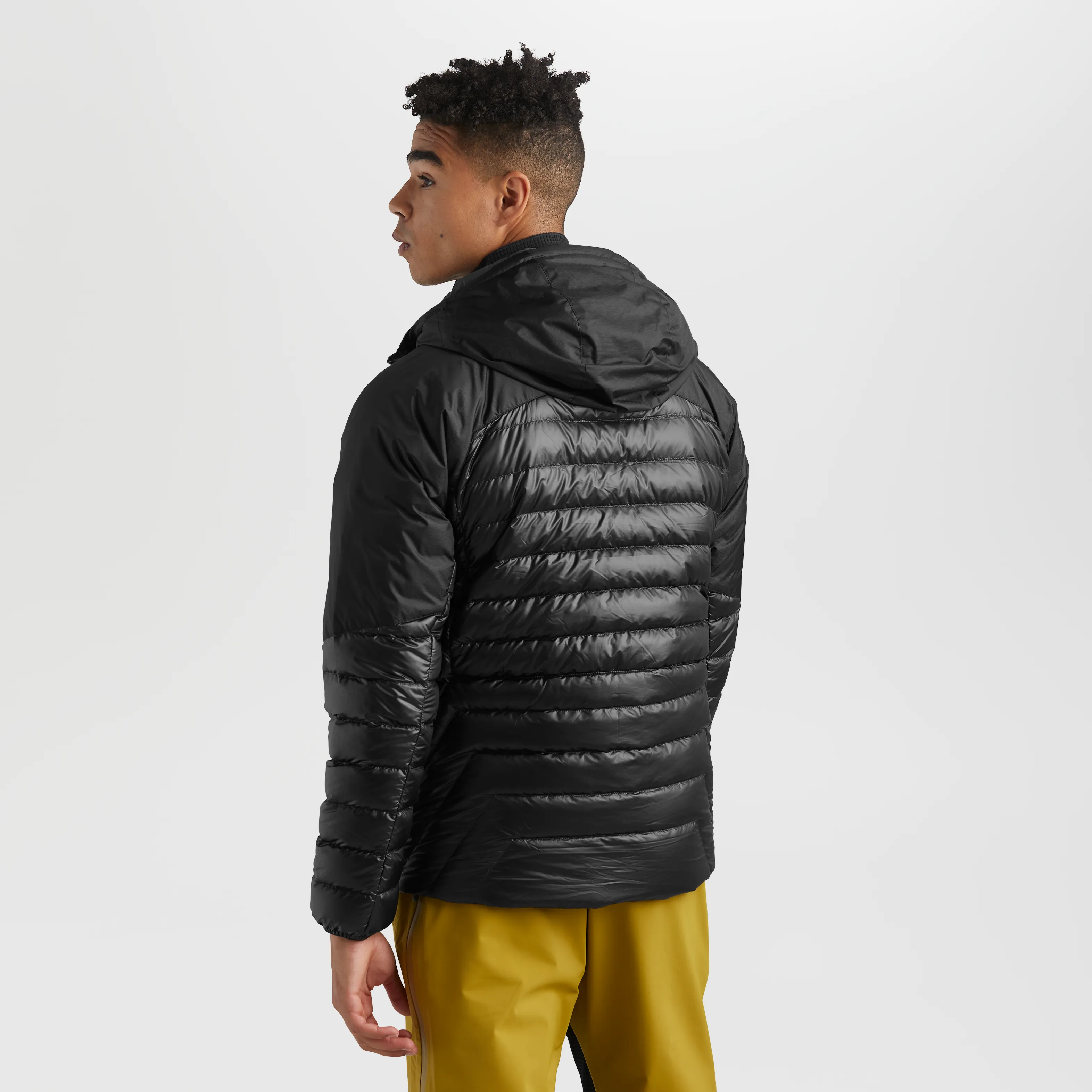 Mens Premium Lightweight Helium Down Insulated Hoodie Jacket