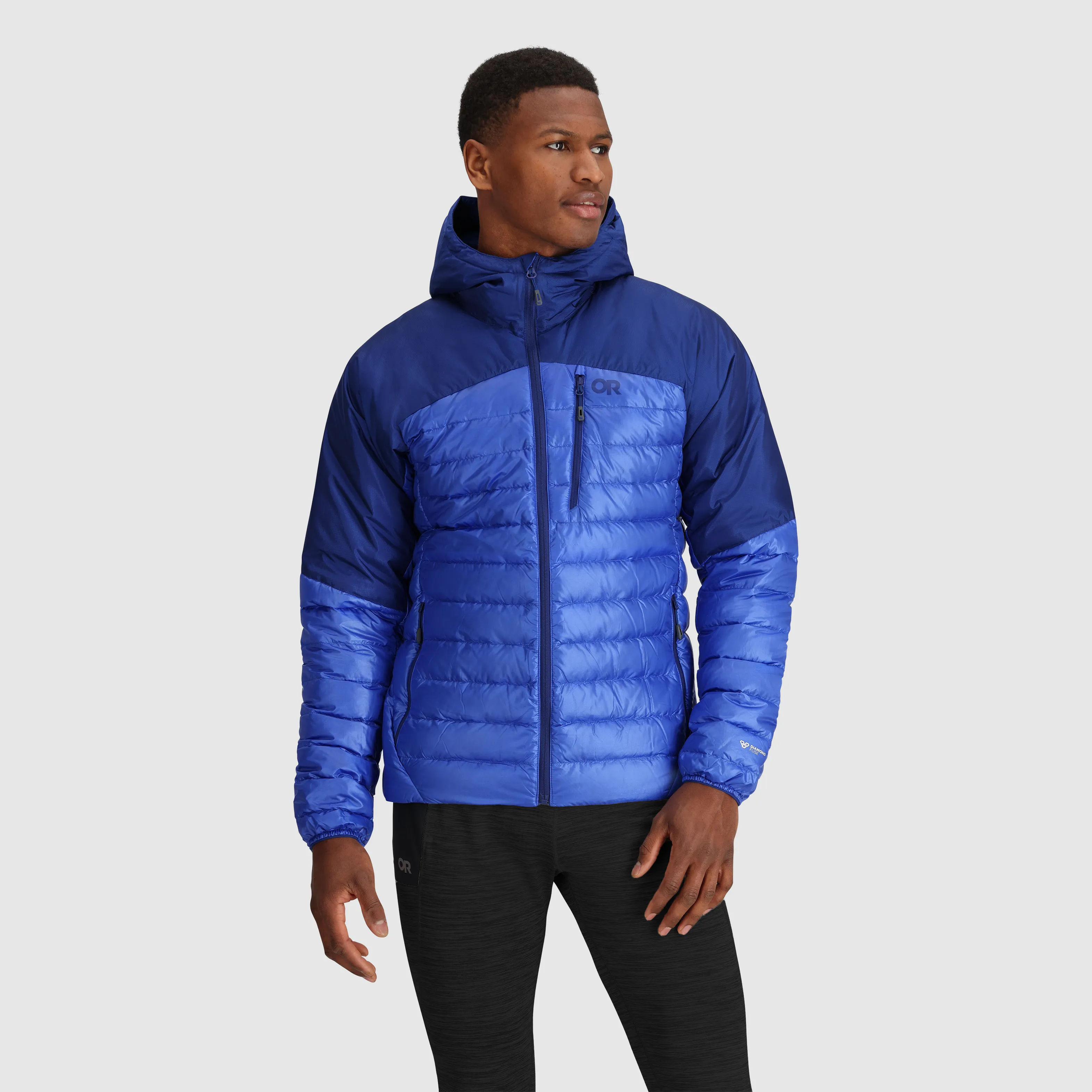 Mens Premium Lightweight Helium Down Insulated Hoodie Jacket
