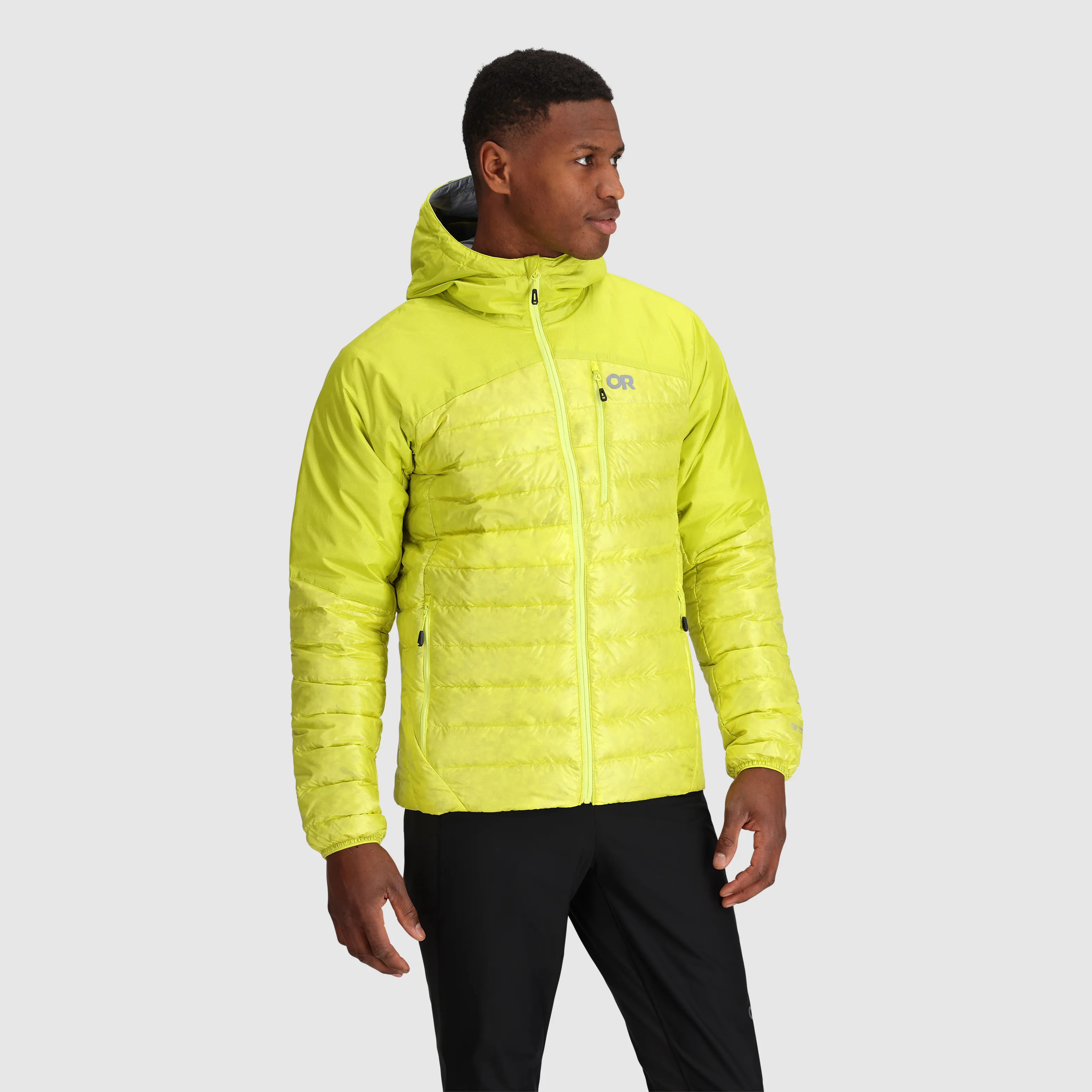 Mens Premium Lightweight Helium Down Insulated Hoodie Jacket