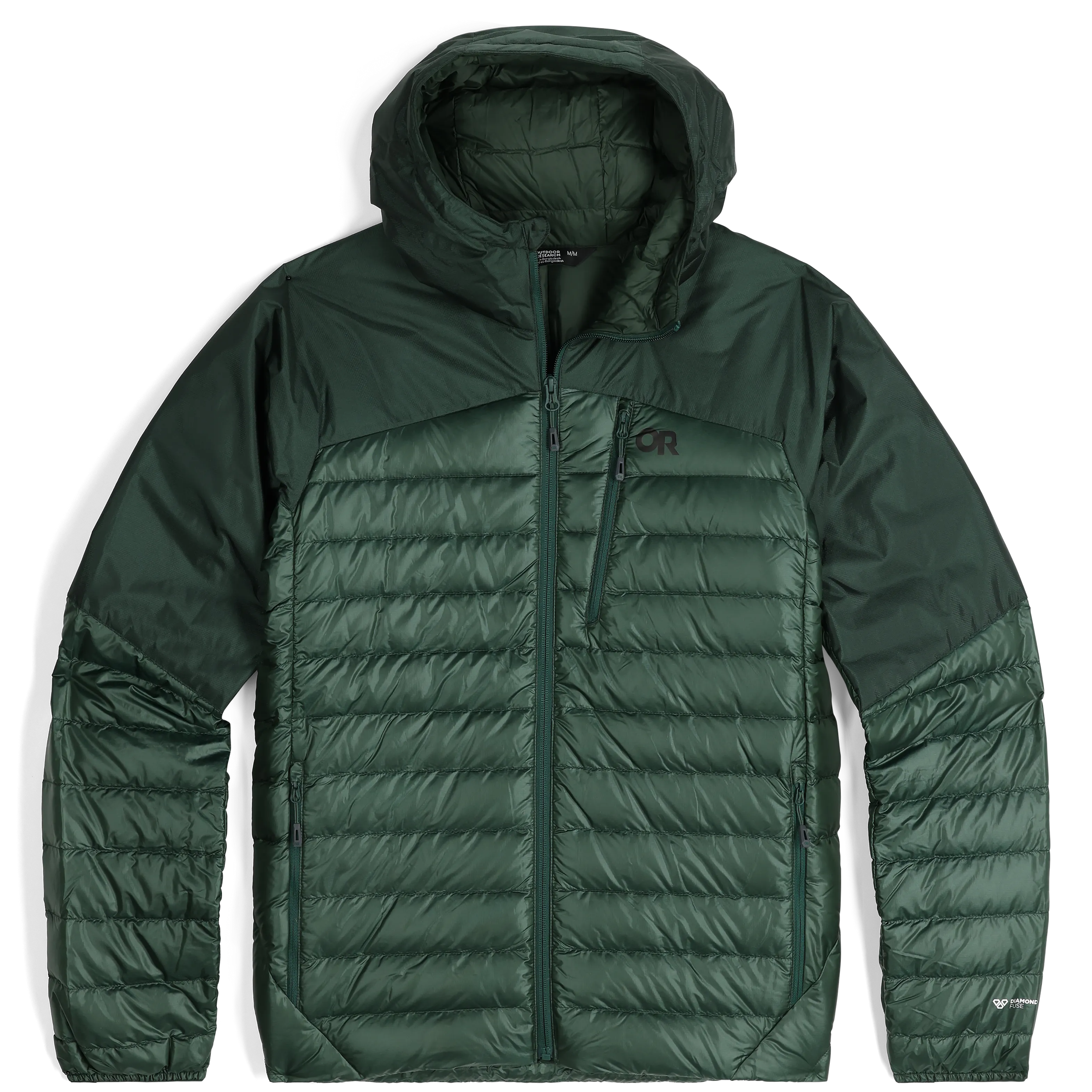 Mens Premium Lightweight Helium Down Insulated Hoodie Jacket