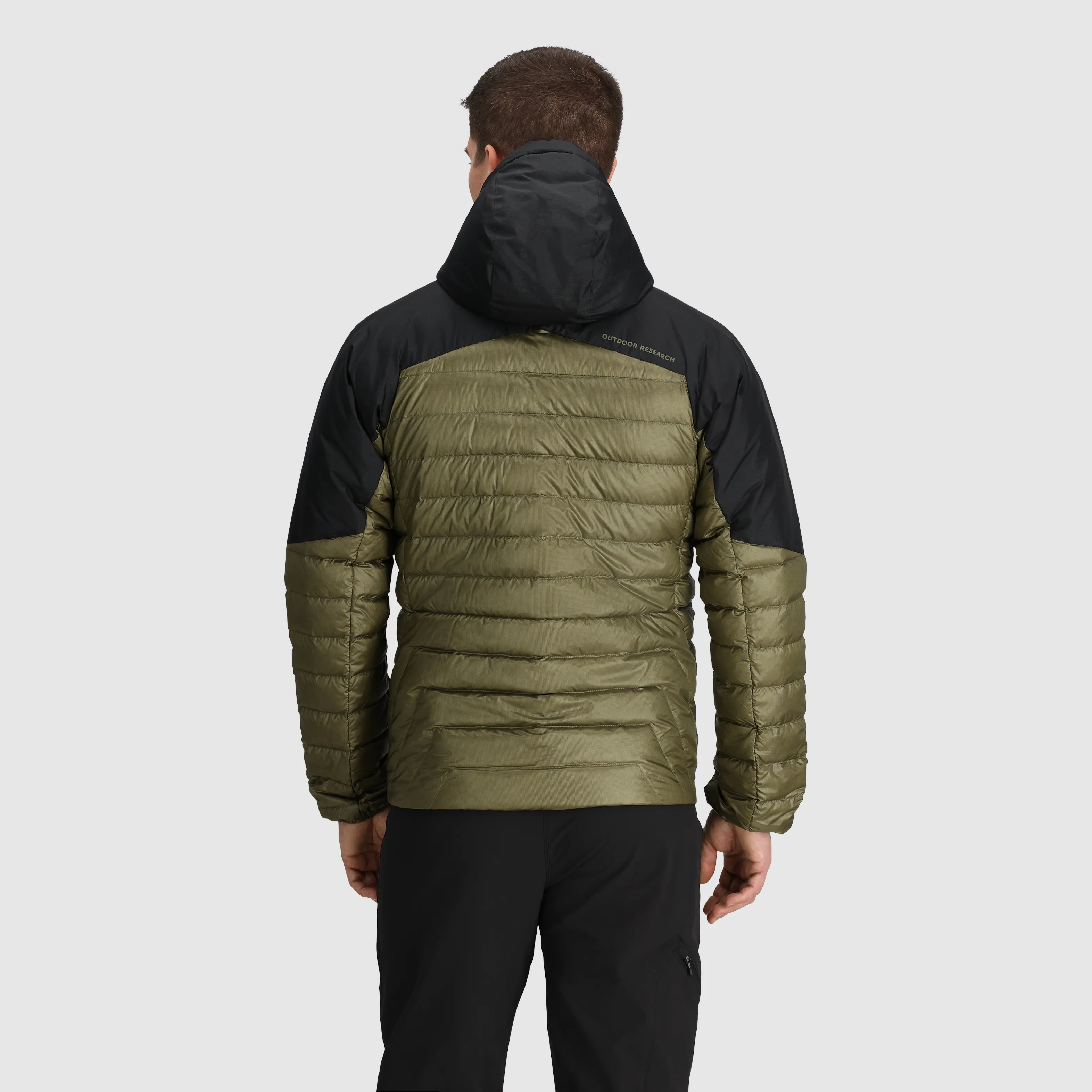 Mens Premium Lightweight Helium Down Insulated Hoodie Jacket