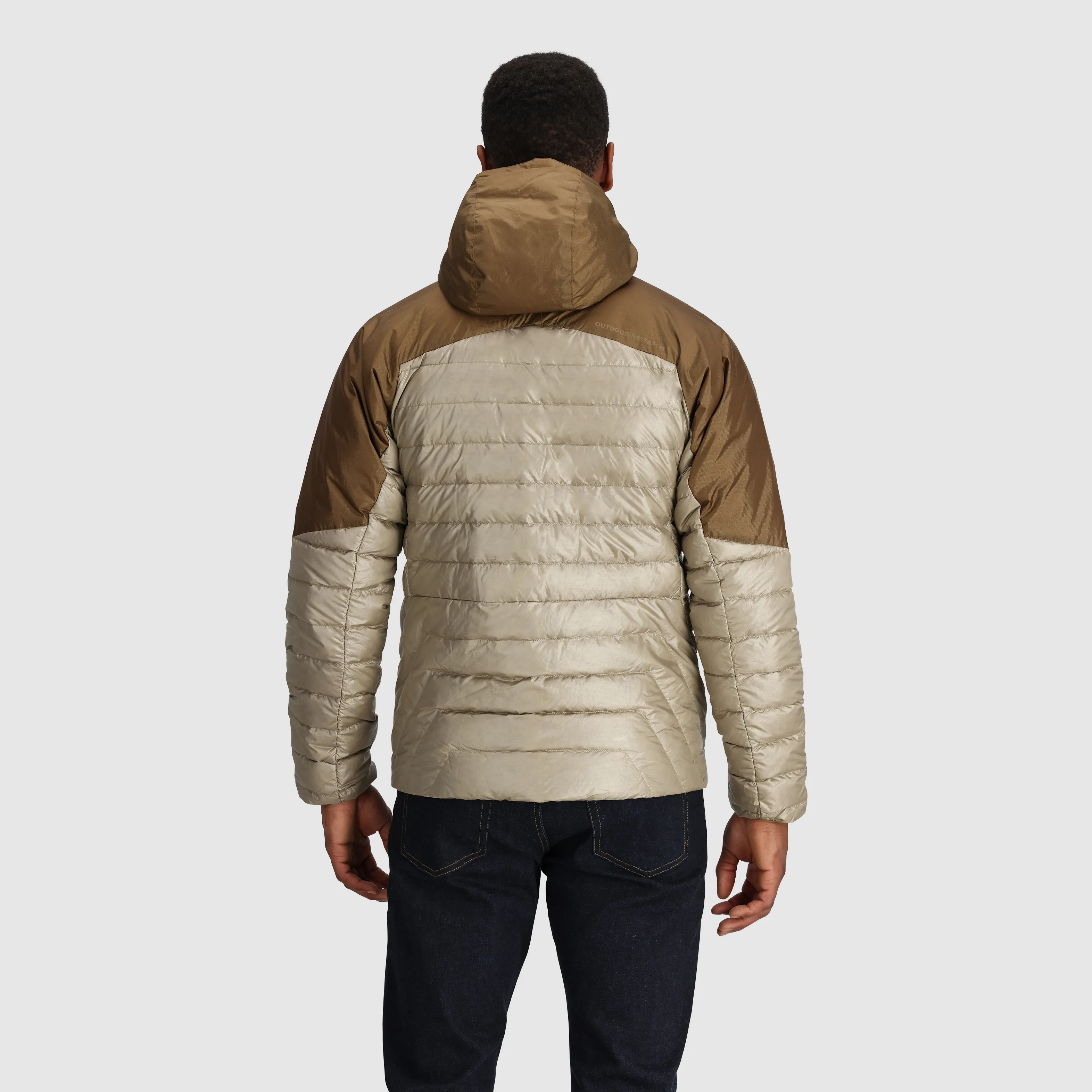 Mens Premium Lightweight Helium Down Insulated Hoodie Jacket