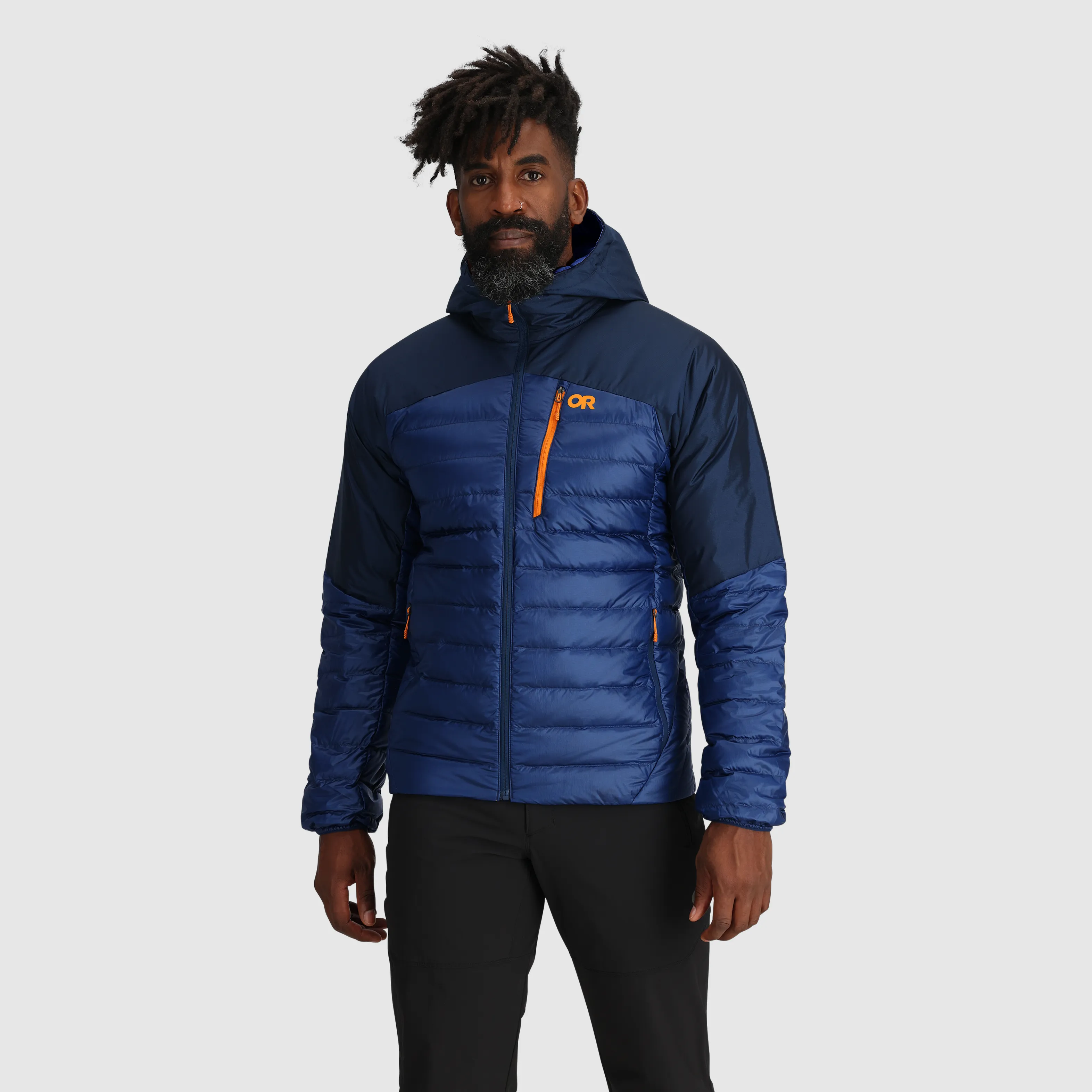 Mens Premium Lightweight Helium Down Insulated Hoodie Jacket