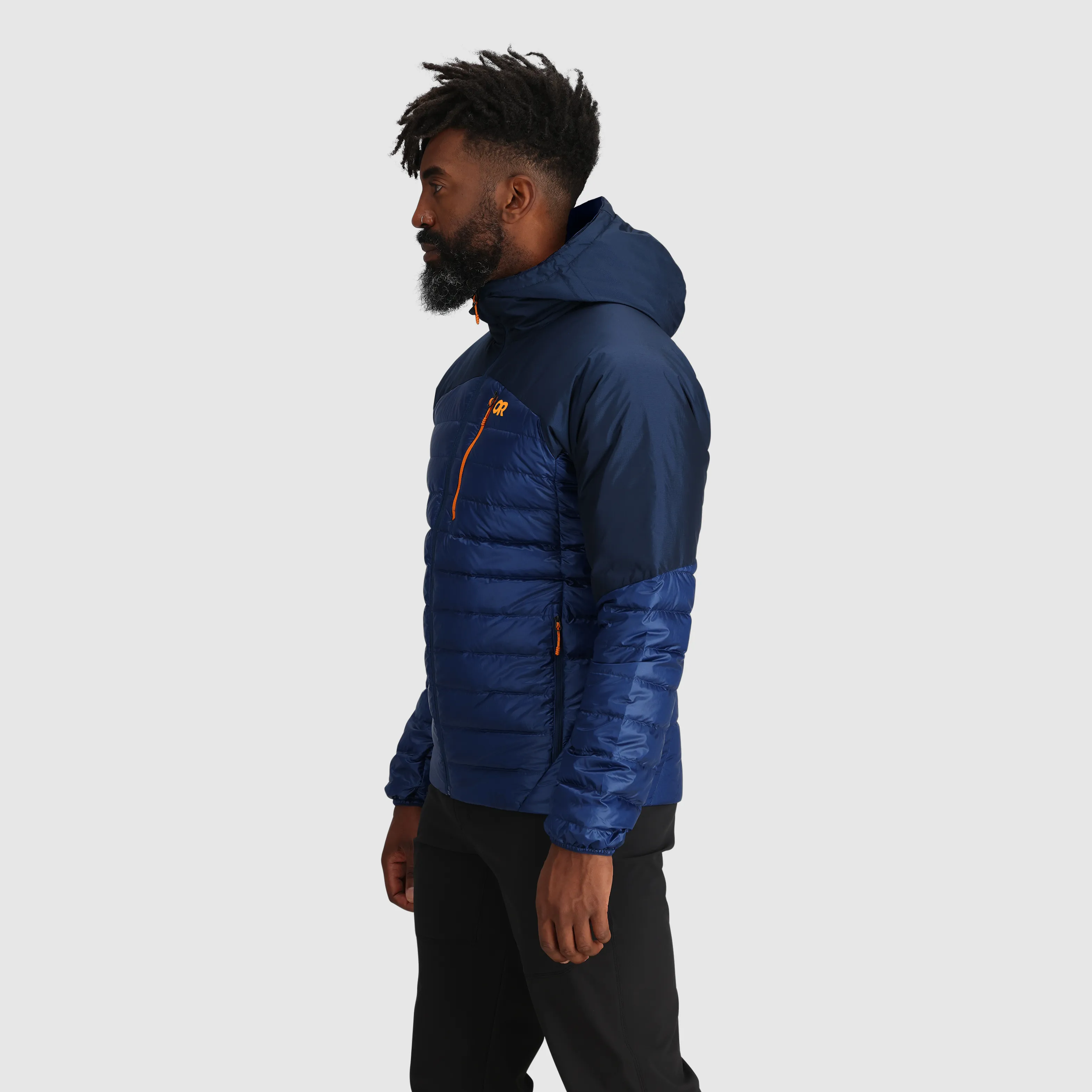Mens Premium Lightweight Helium Down Insulated Hoodie Jacket