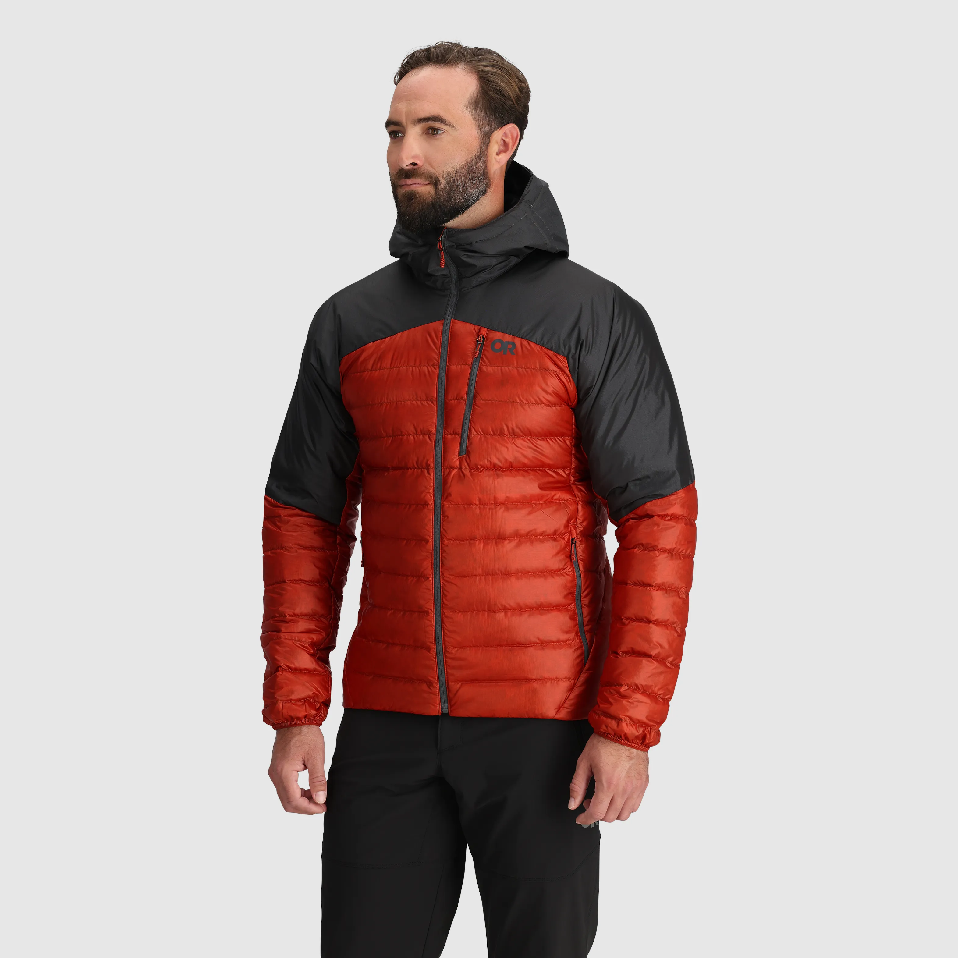Mens Premium Lightweight Helium Down Insulated Hoodie Jacket