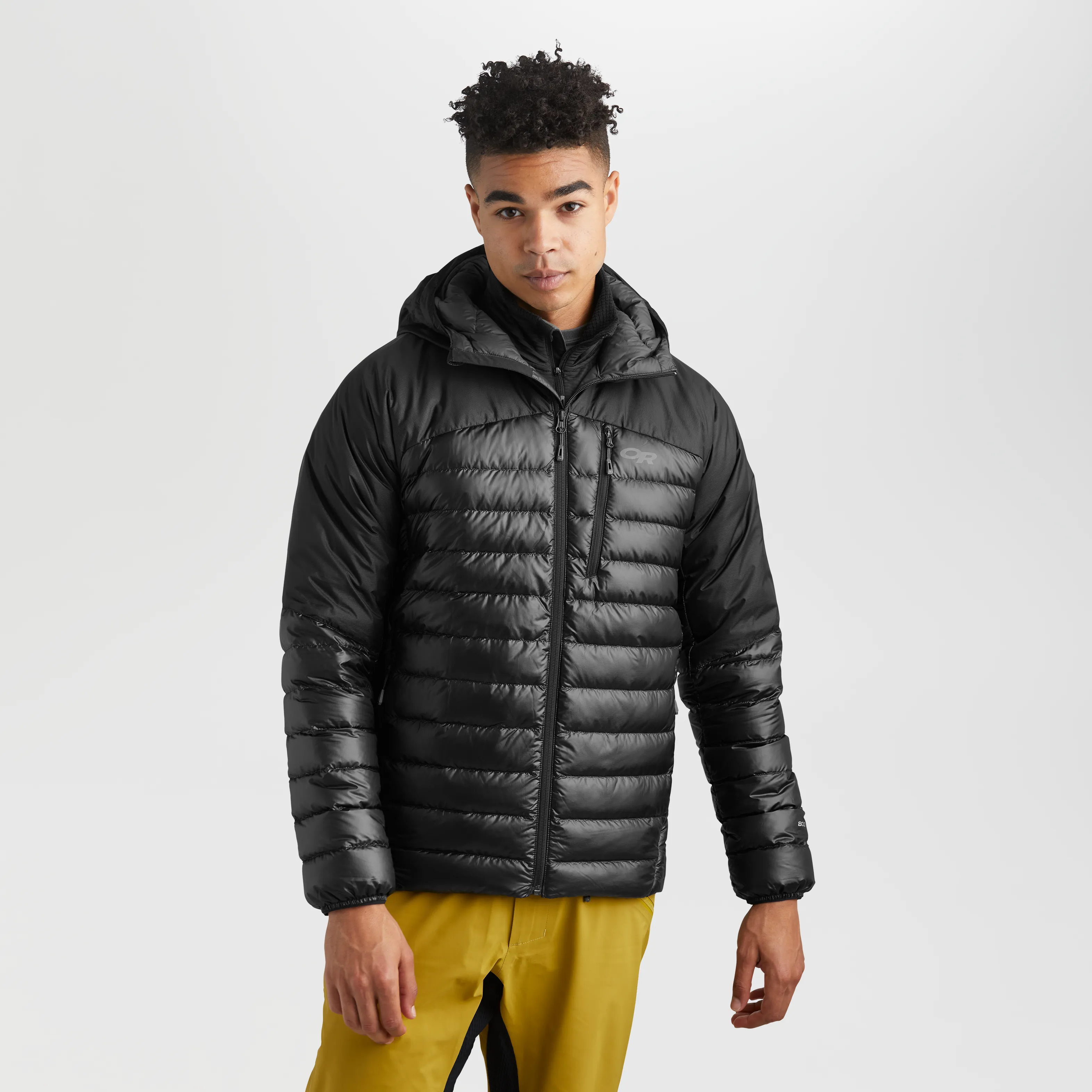 Mens Premium Lightweight Helium Down Insulated Hoodie Jacket