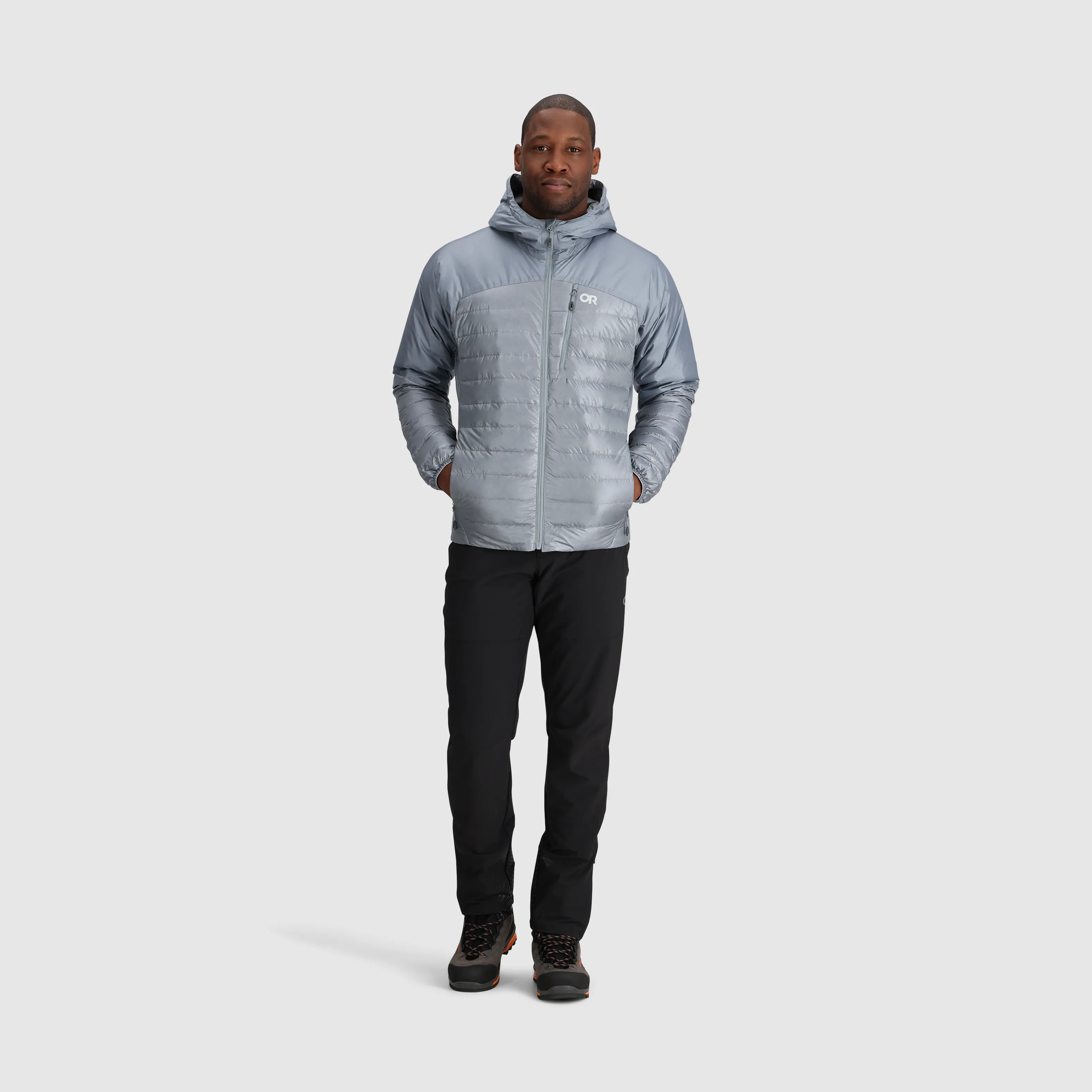 Mens Premium Lightweight Helium Down Insulated Hoodie Jacket
