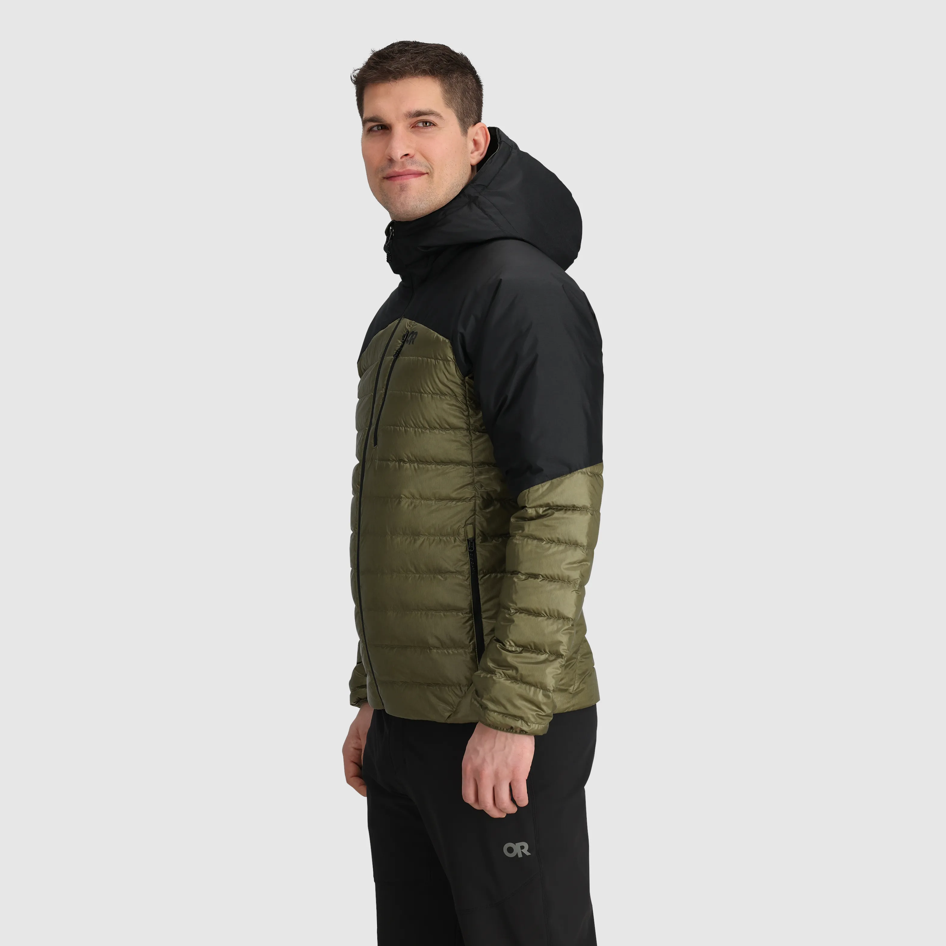 Mens Premium Lightweight Helium Down Insulated Hoodie Jacket