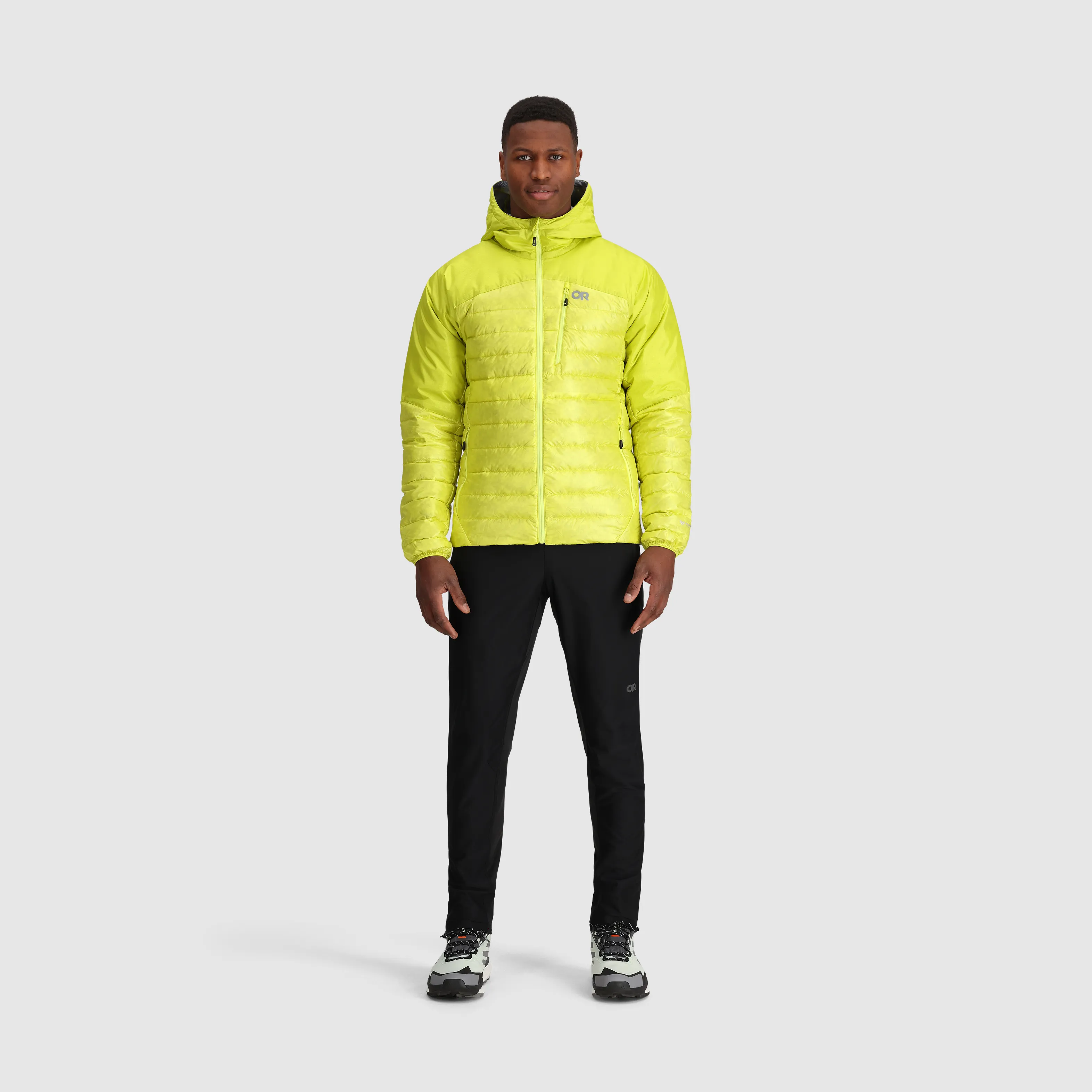 Mens Premium Lightweight Helium Down Insulated Hoodie Jacket