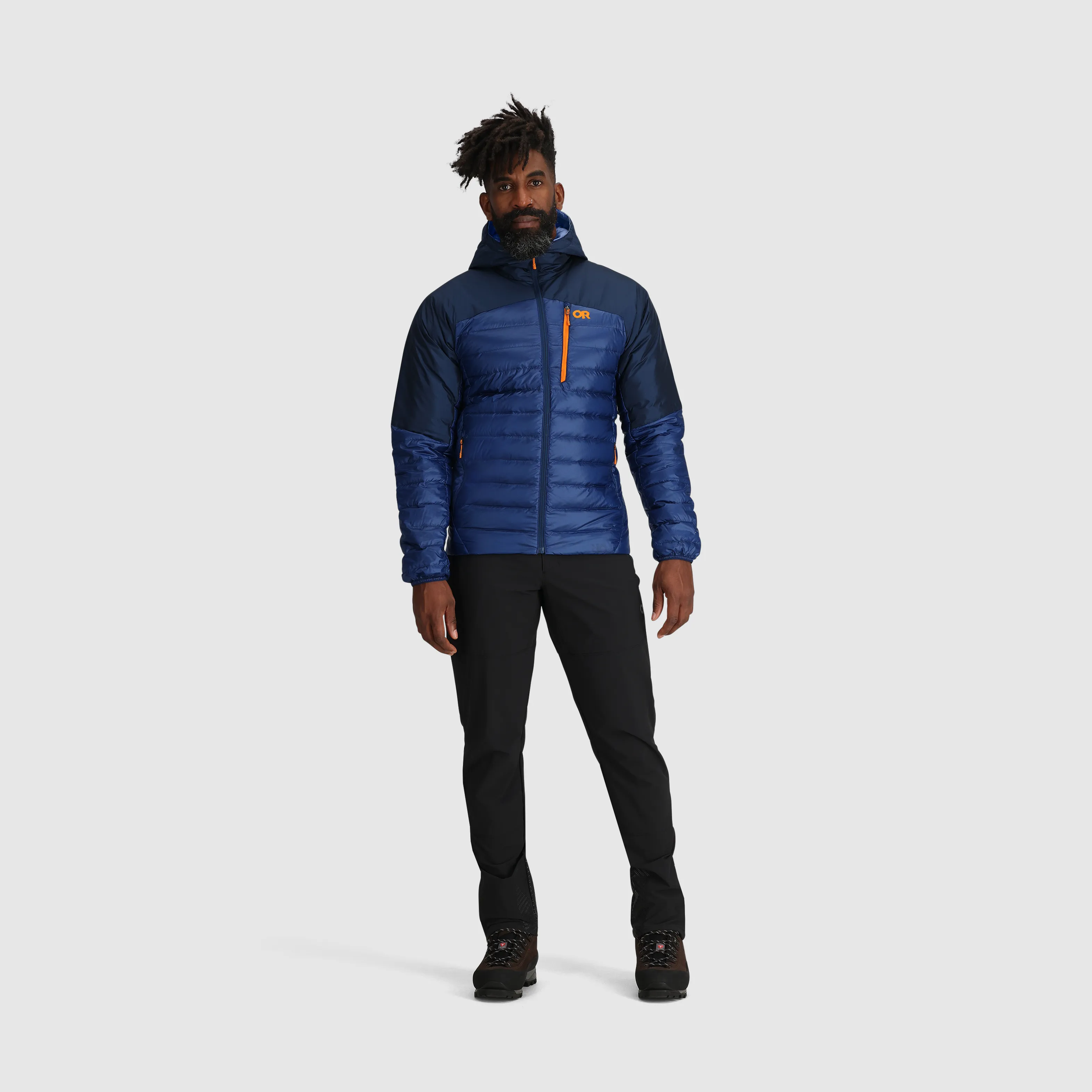 Mens Premium Lightweight Helium Down Insulated Hoodie Jacket