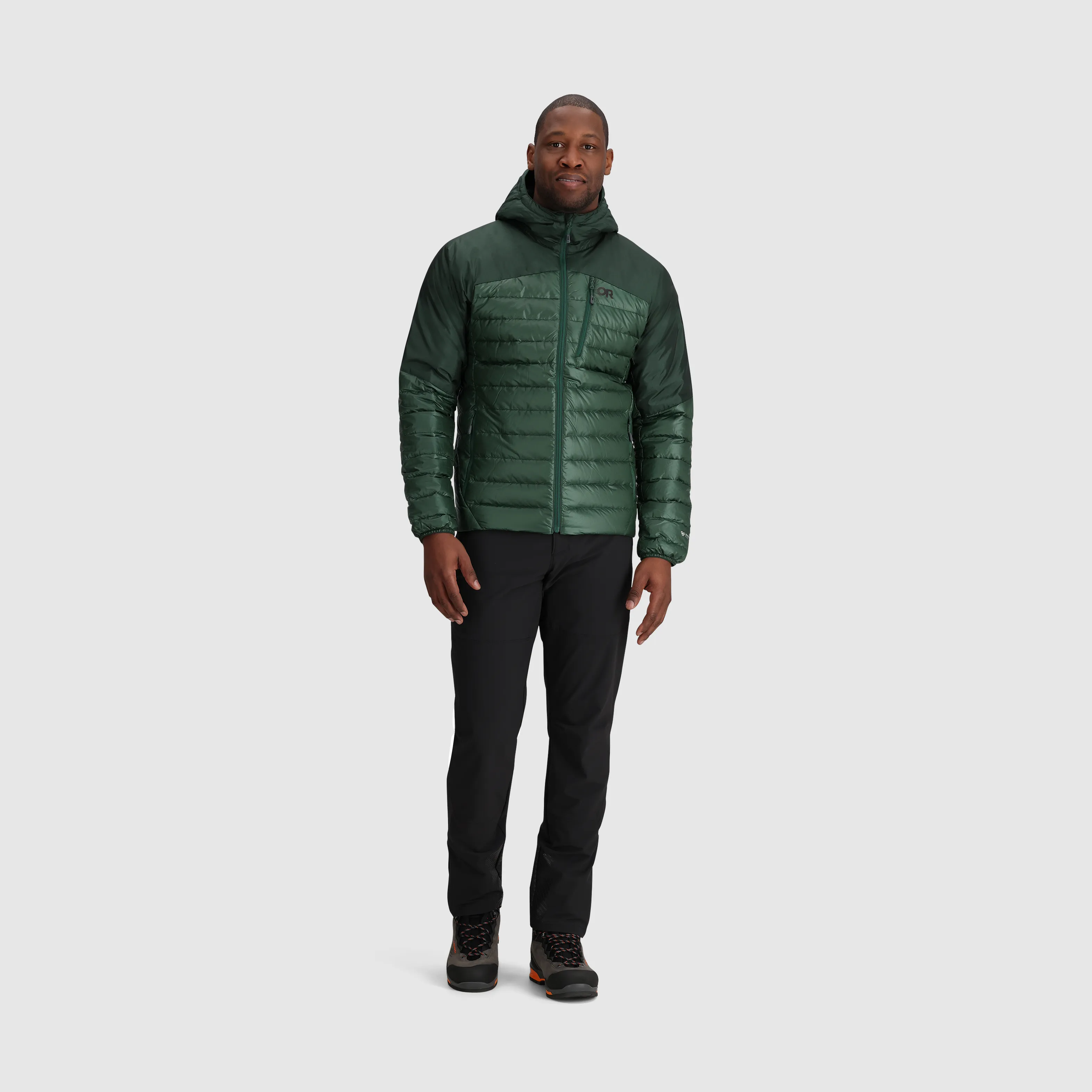 Mens Premium Lightweight Helium Down Insulated Hoodie Jacket