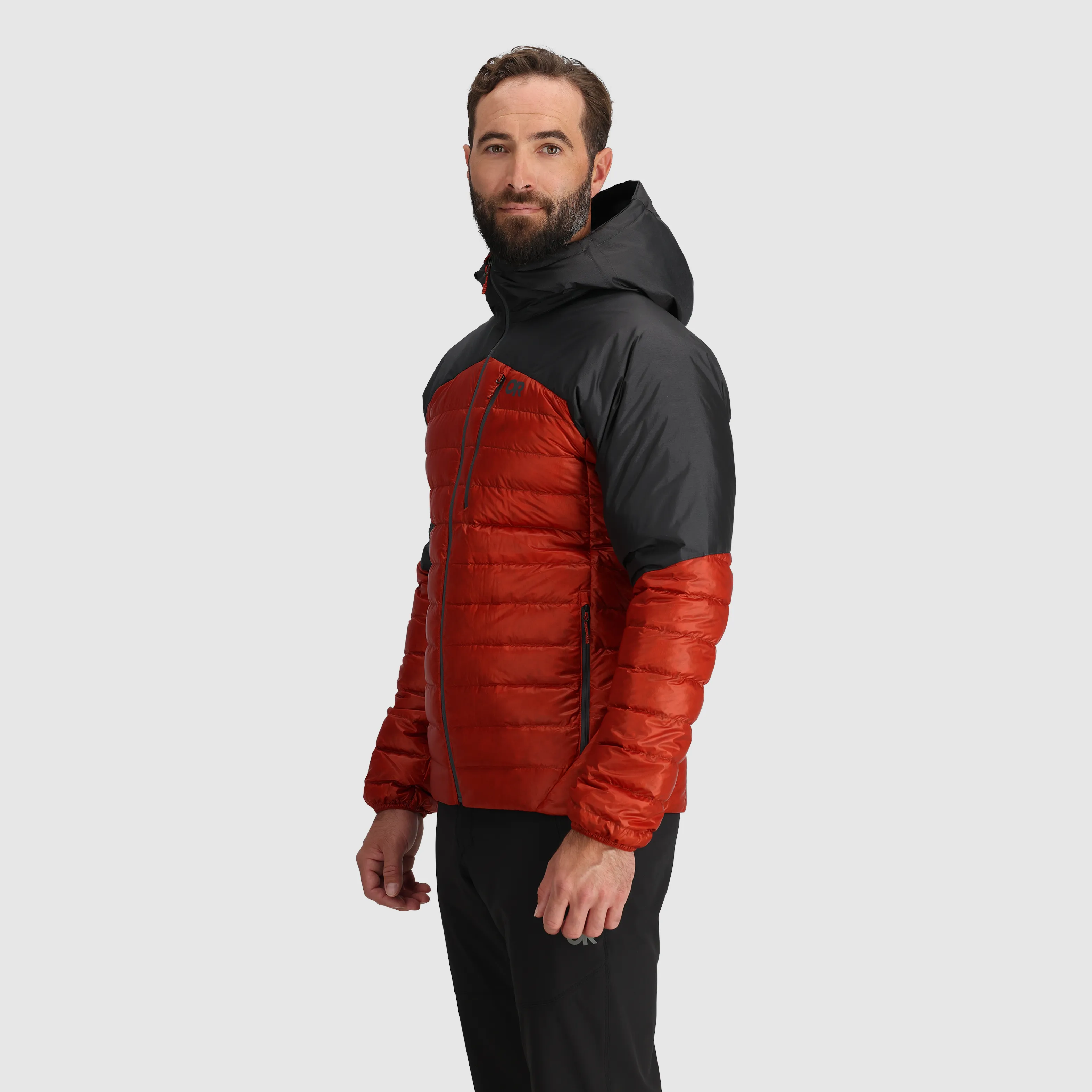 Mens Premium Lightweight Helium Down Insulated Hoodie Jacket