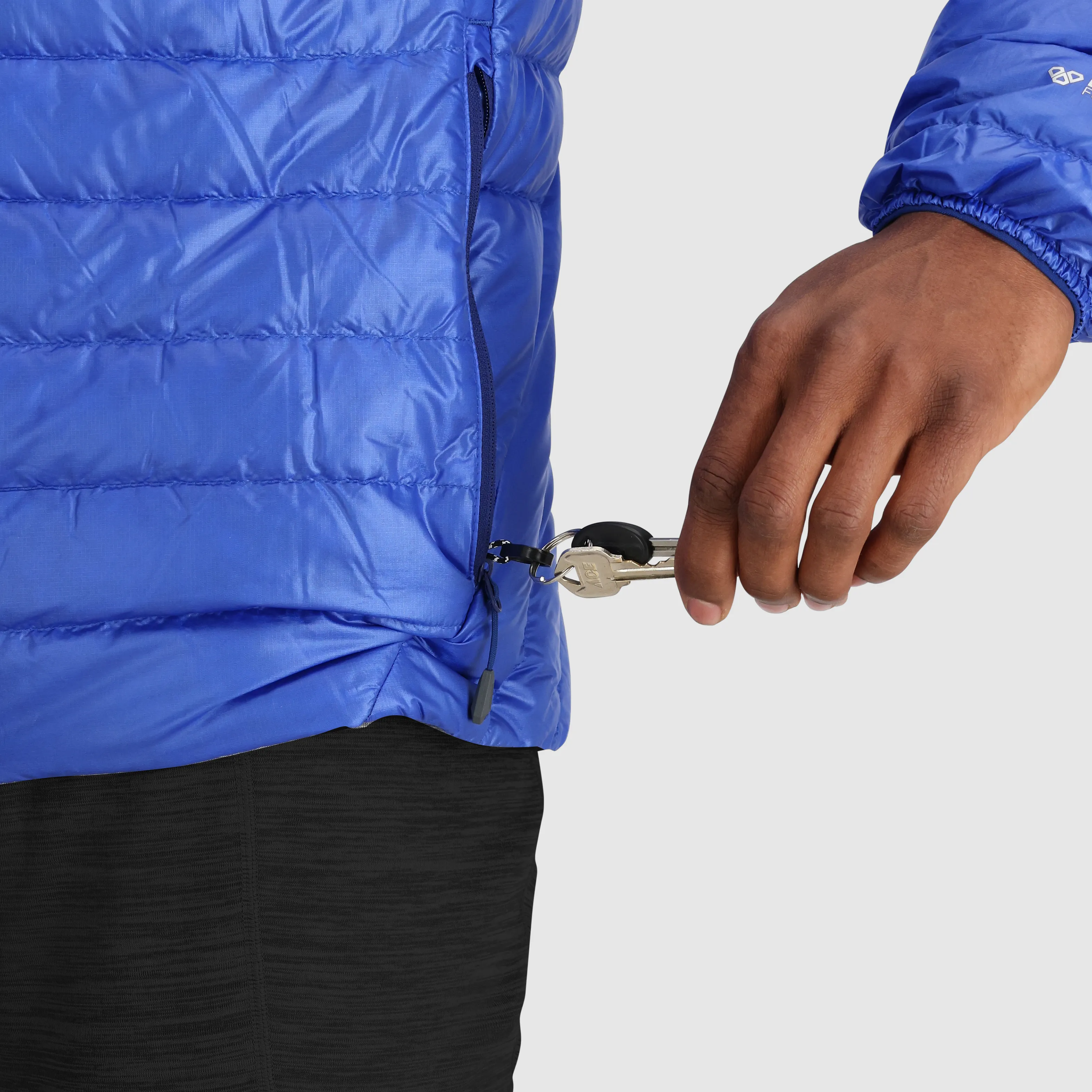 Mens Premium Lightweight Helium Down Insulated Hoodie Jacket