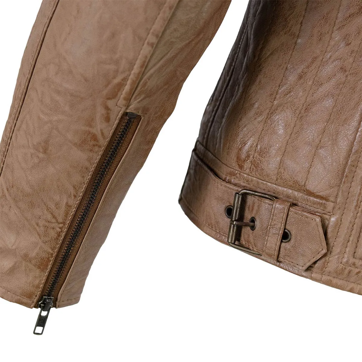 Milwaukee Leather SFM1835 Men's Saddle ‘Cafe Racer’ Leather Jacket