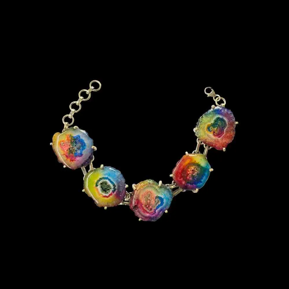Multicolour Agate Bracelet
