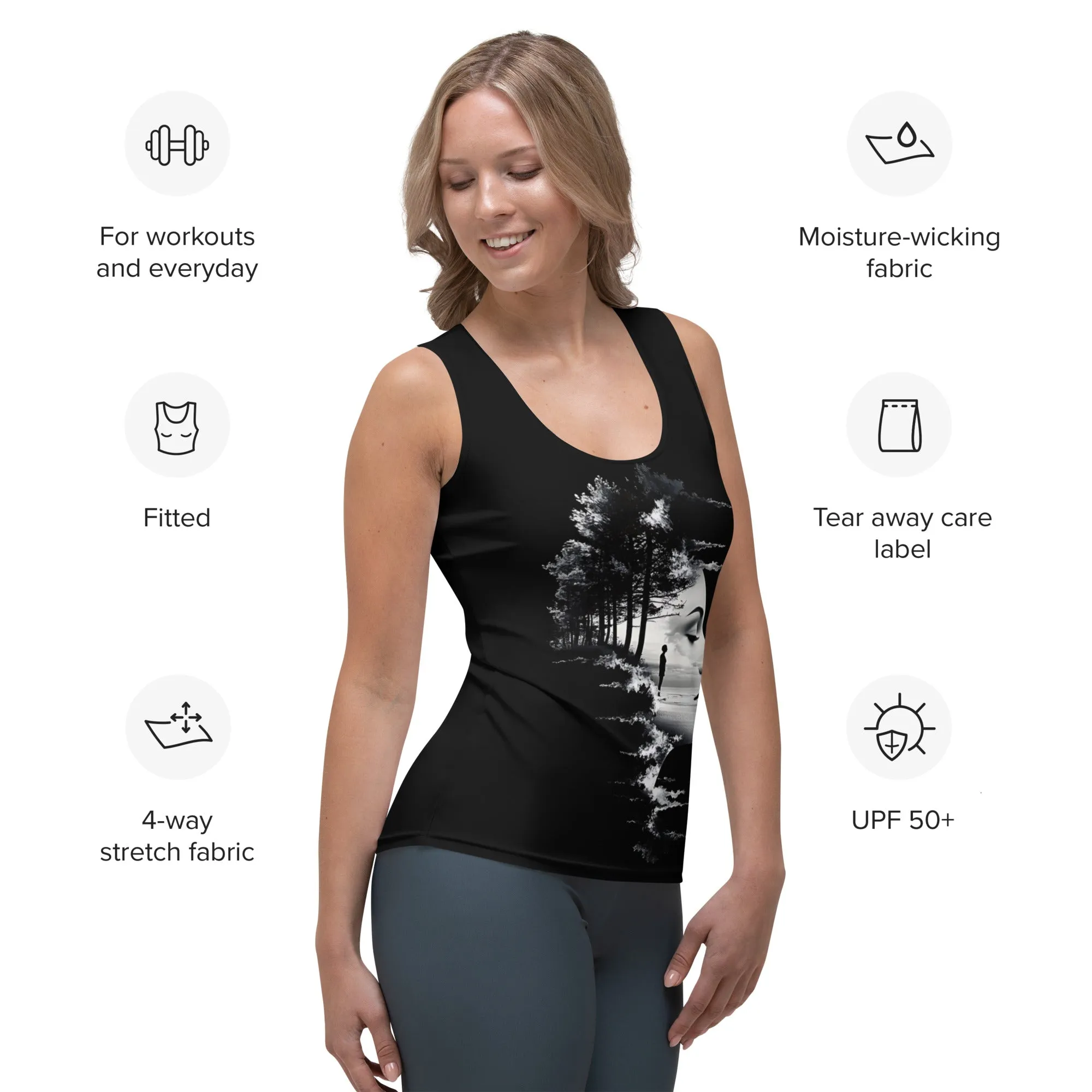 Nature Soul Sublimation Cut & Sew Tank Top