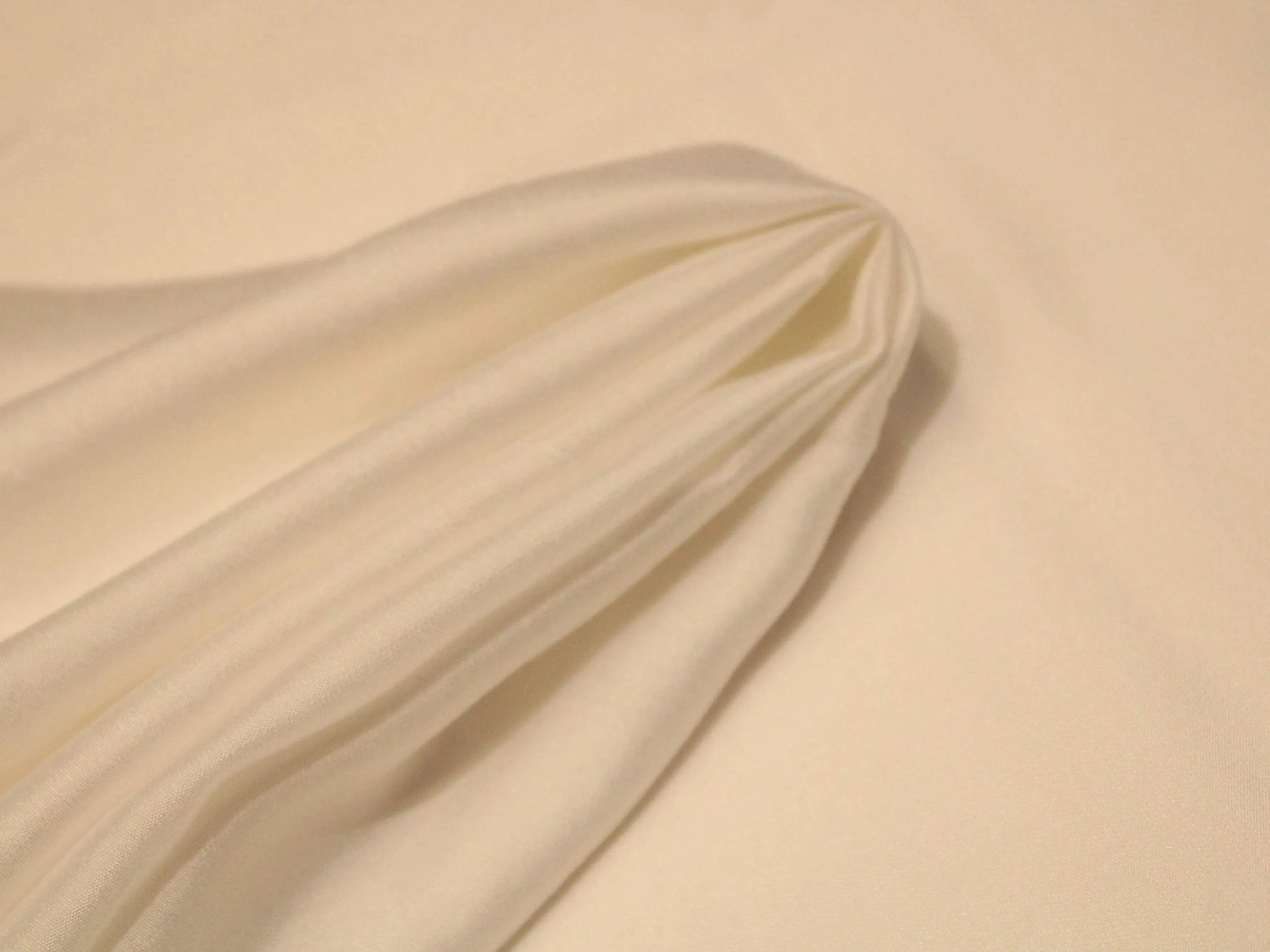 Plain White Non Dyeable Roman Silk Fabric