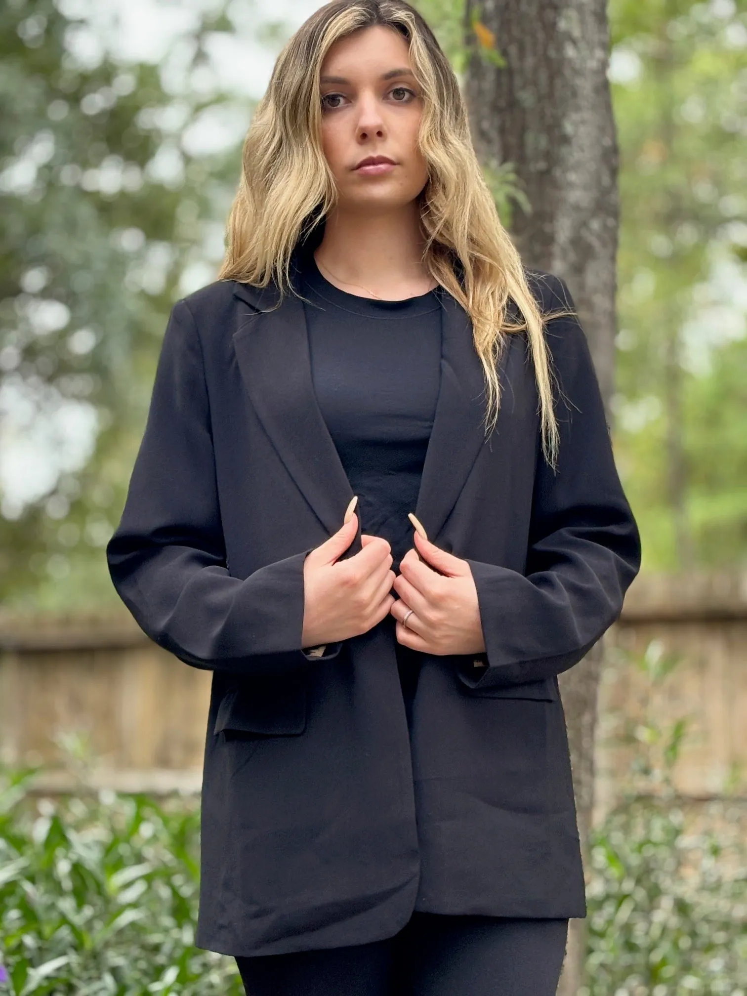 Rhinestone Skull Blazer - Black