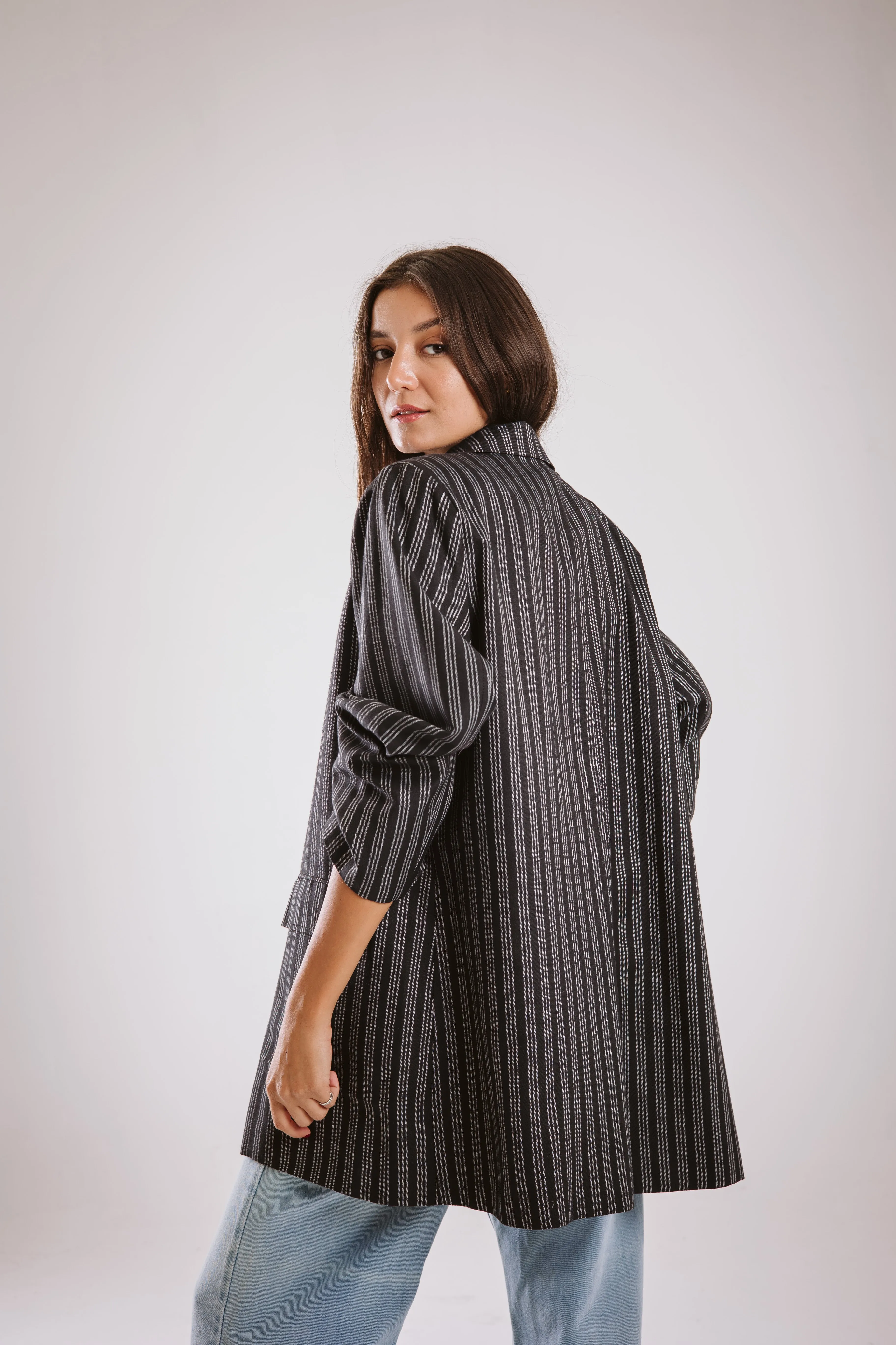 The Striped Oversized Blazer