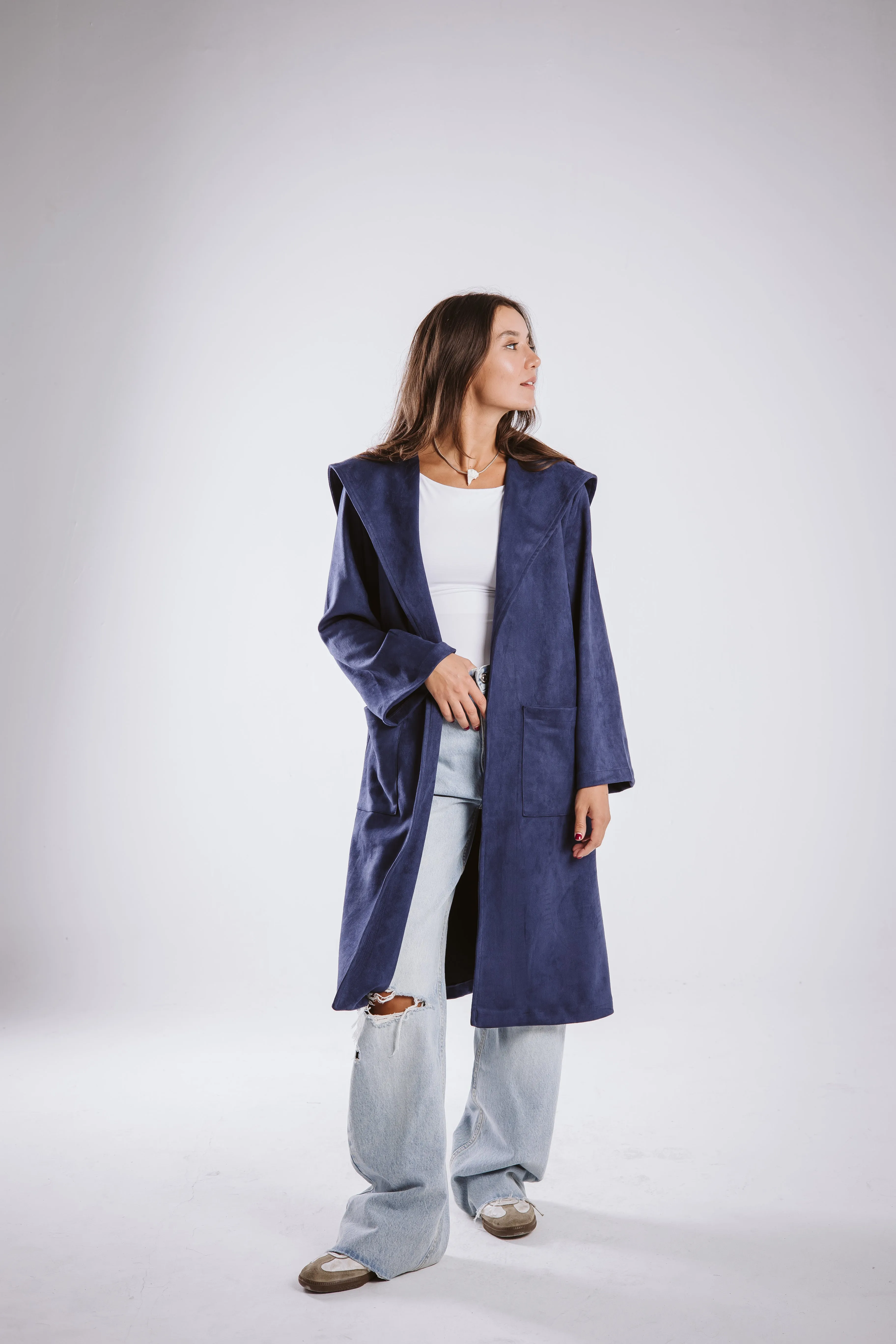 The suede coat