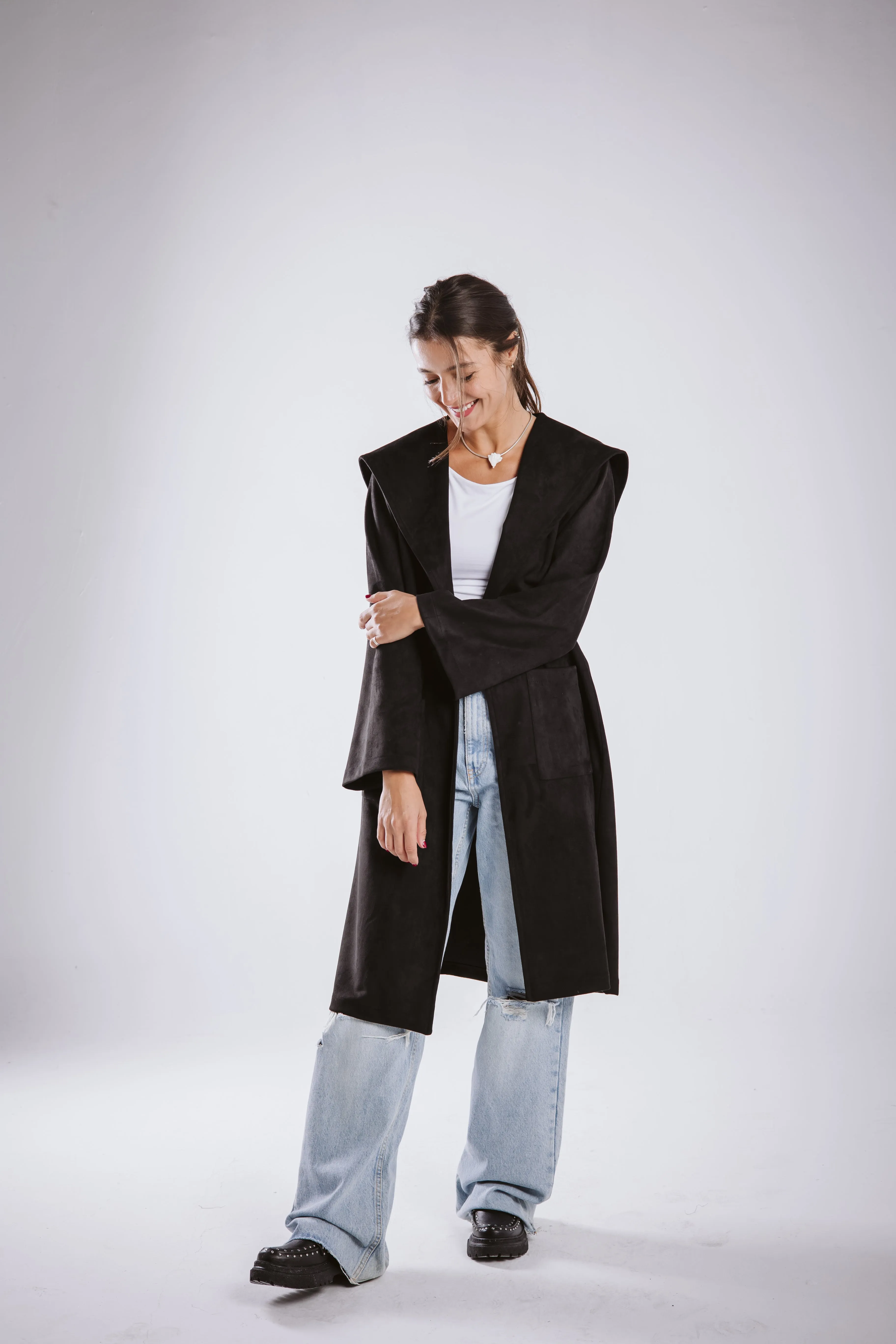 The suede coat